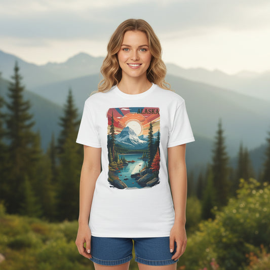 Alaska Graphic Unisex Cotton T‑Shirt 4