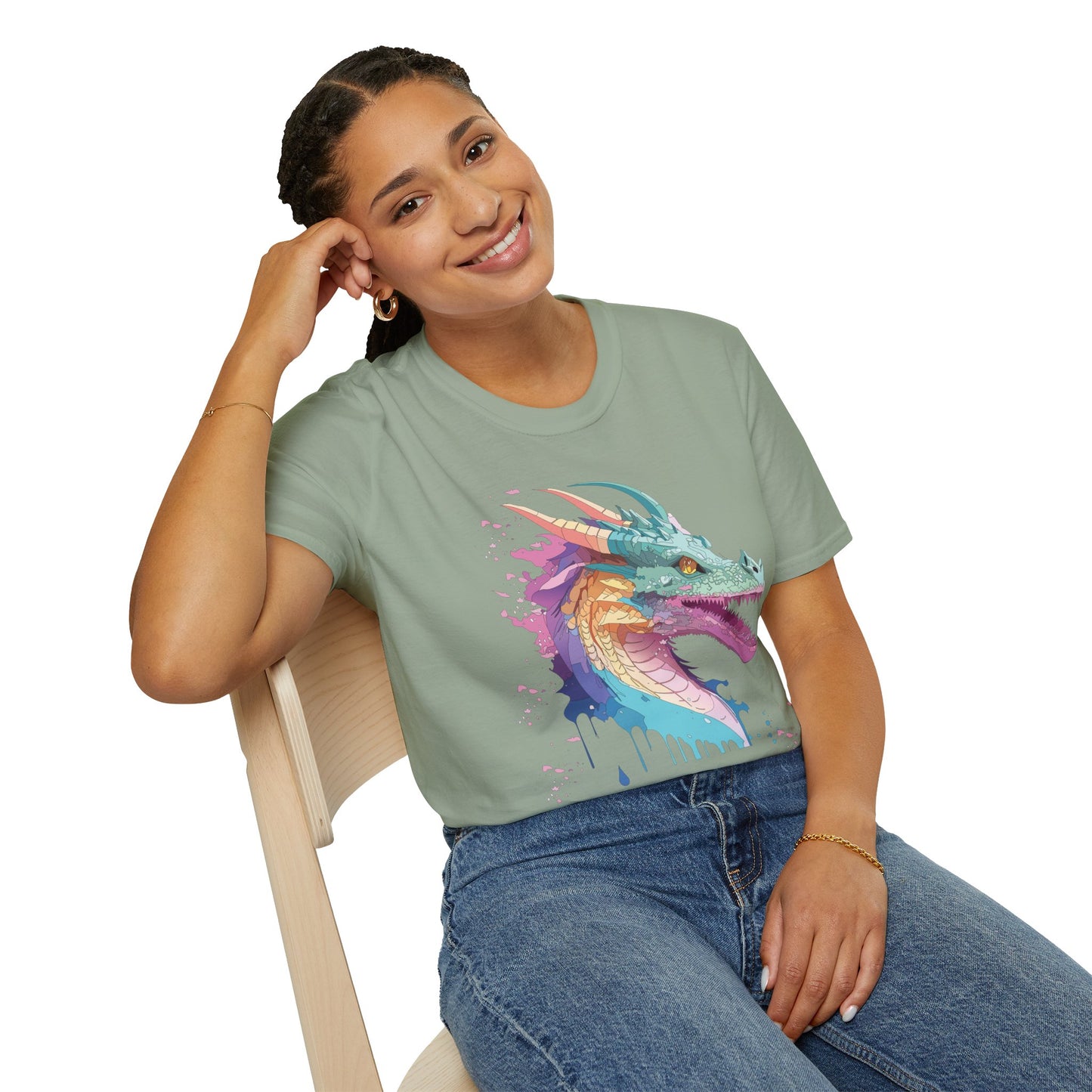 Dragon T Shirt, Dragon Shirt, Shirt with Animals, Animal Shirt