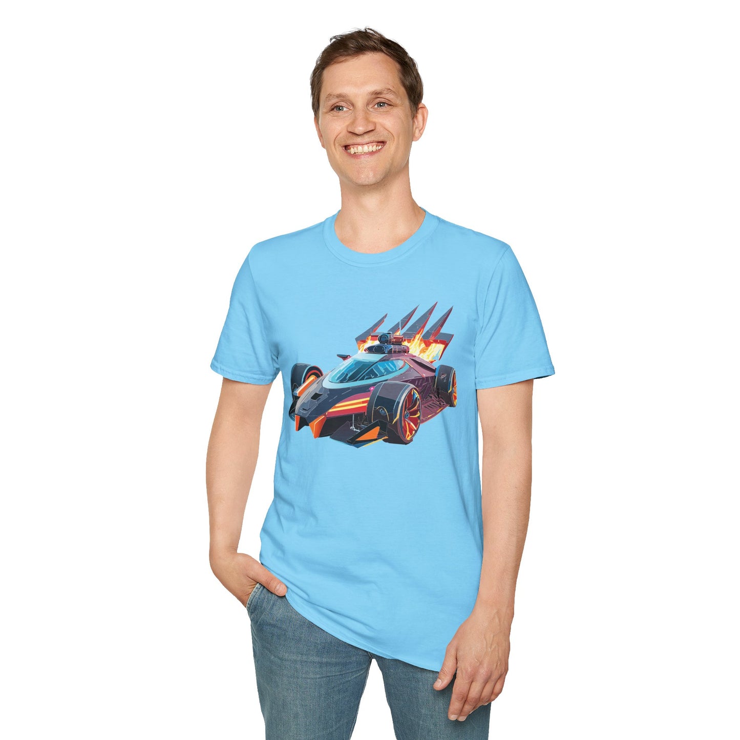 Car T Shirt Unisex Softstyle Cotton Tee With Cars Graphic Hot Wheels Design For Men Women