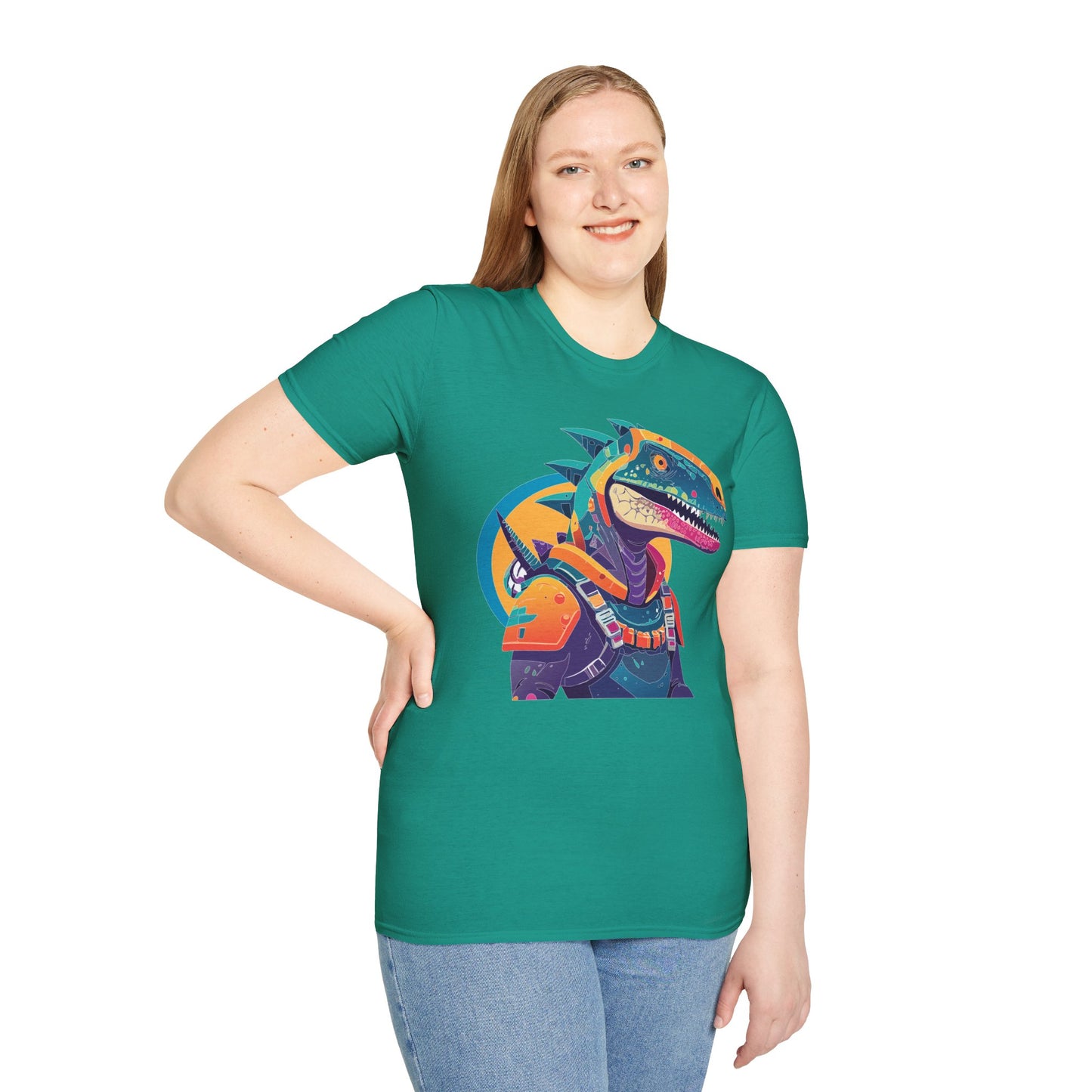 Unisex Alien Cosmos Shirt With Art Design Gildan Softstyle 64000 Short Sleeve Tee