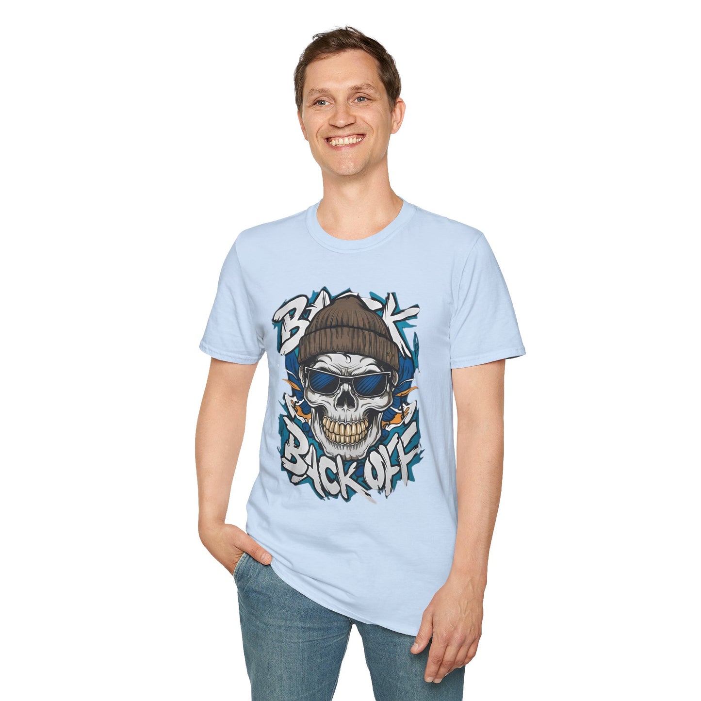 Gildan Softstyle Skull Tee Shirt Unisex Skeleton Design 100 Percent Cotton Graphic Tee
