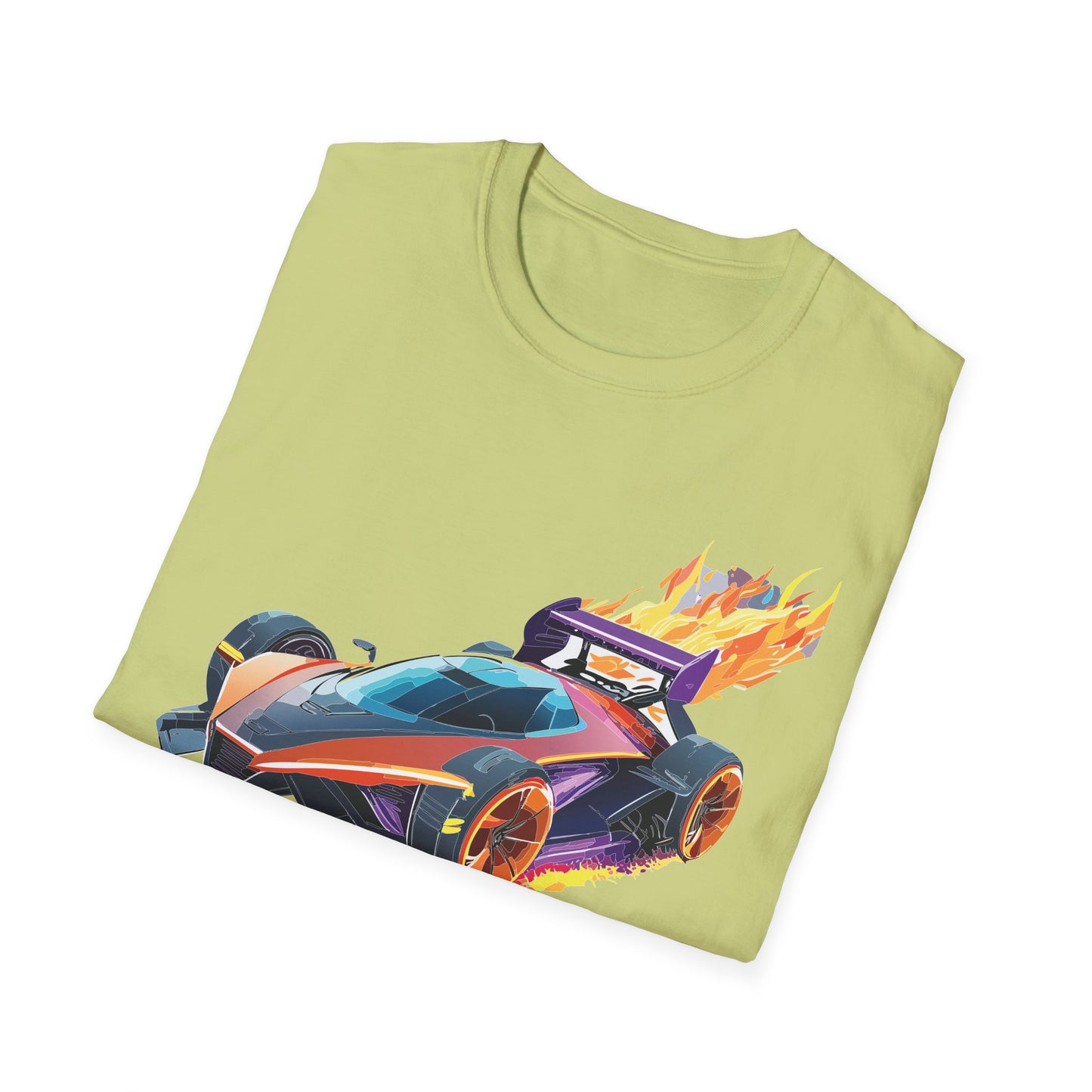 Unisex Car T Shirt Hot Wheels Graphic Tee Car Shirt Gildan Softstyle 64000 Cotton Tee