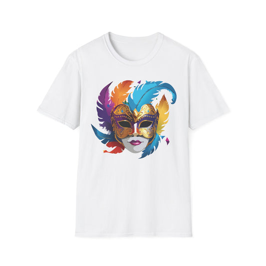 Mask Tee Shirt, Mask Shirt, Shirt with Mask, Masquerade Tees