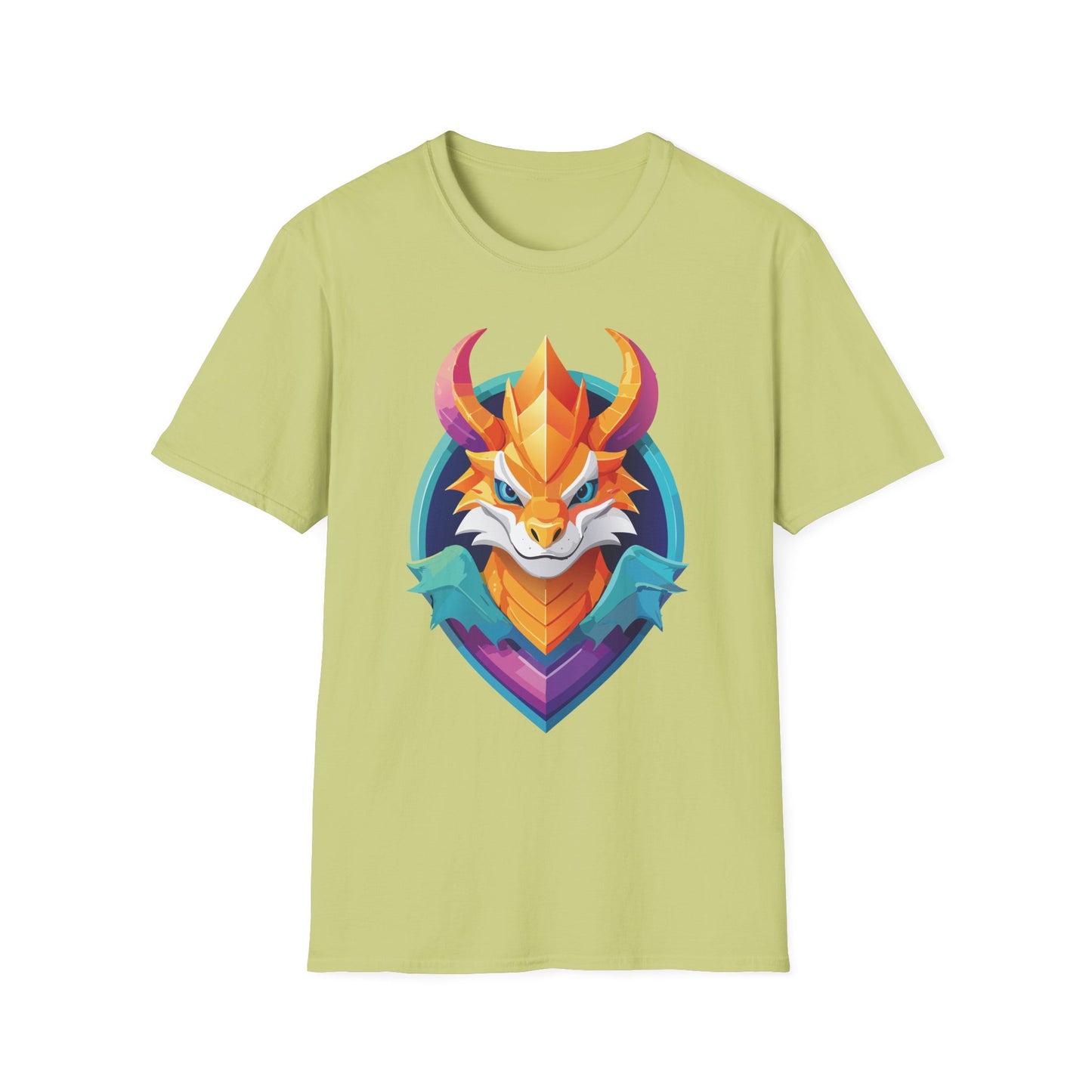 Dragon T Shirt Unisex Gildan Softstyle 64000 Comfortable Cotton Tee With Animal Design
