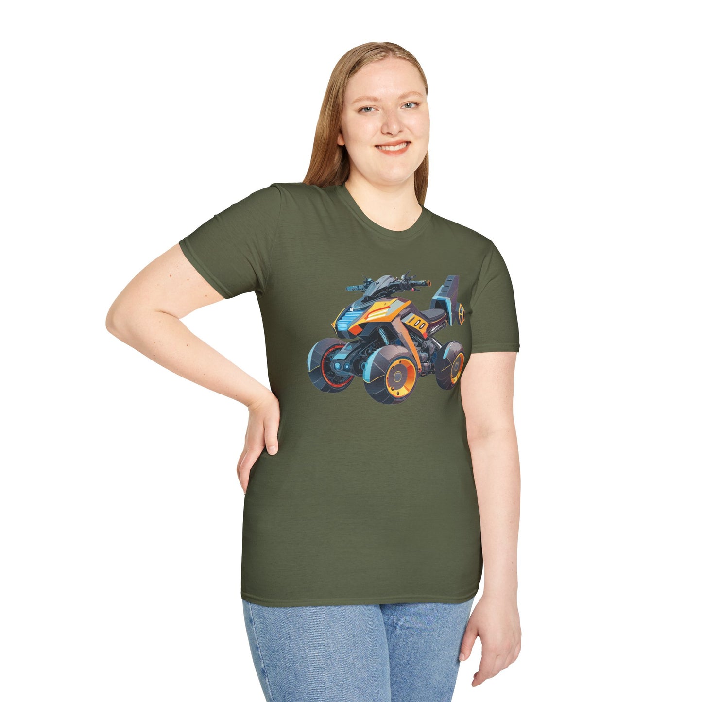 Unisex Bike T Shirt Moto Shirt With Motorcycle Design MTB Tee For Riders One Hundred Percent Cotton