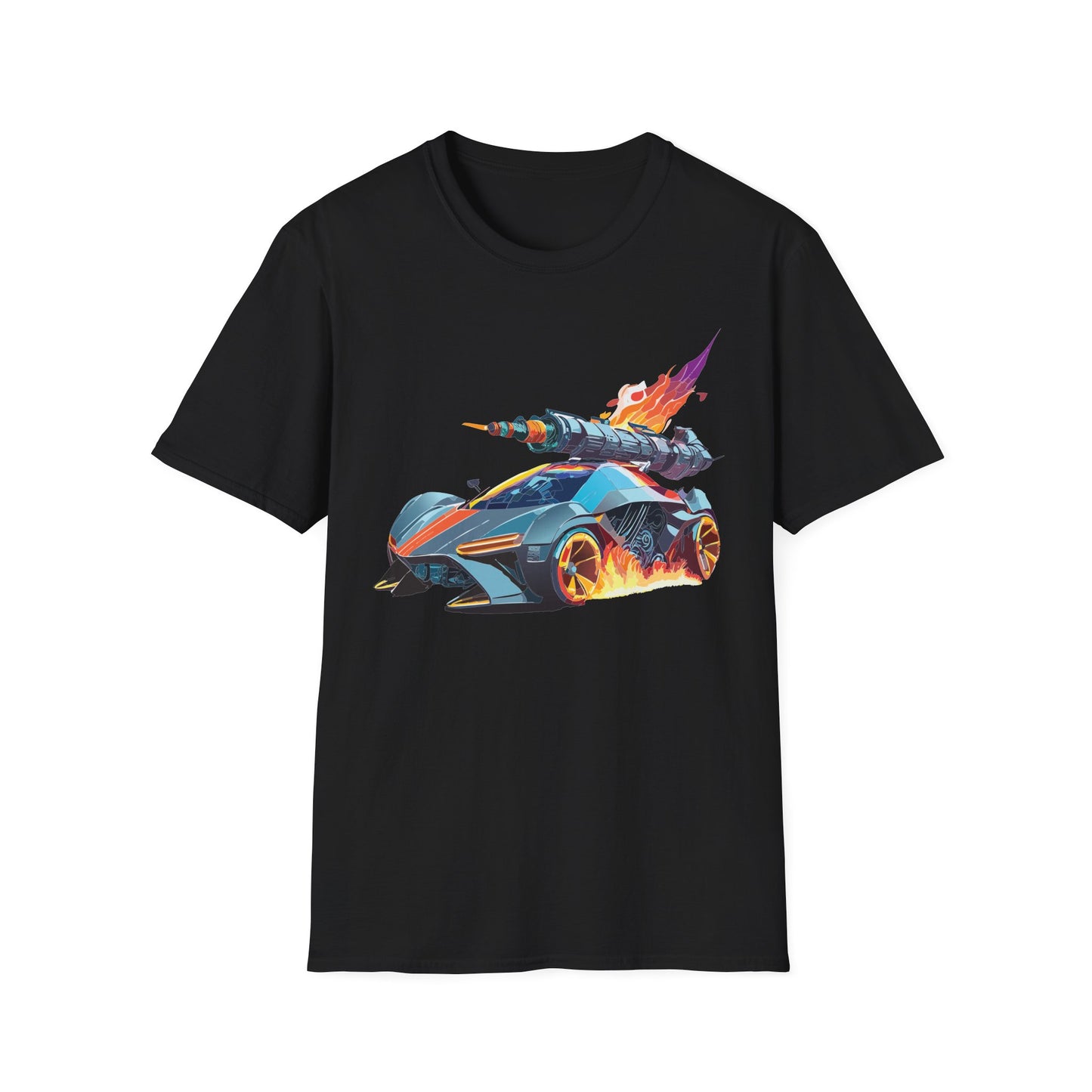 Car T Shirt for Car Lovers Unisex Softstyle Tee 64000 Hot Wheels Design Shirt with Cars