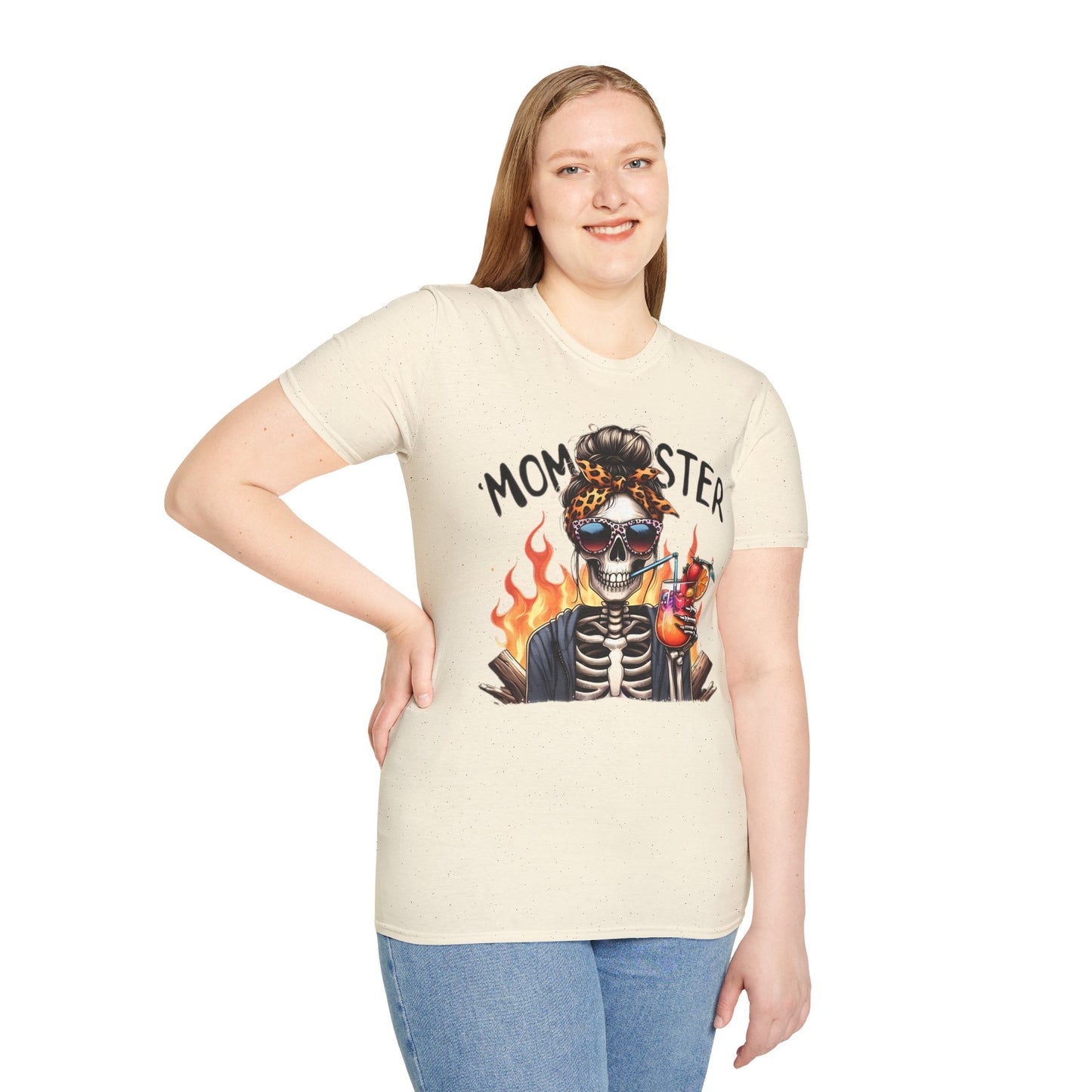 Skull Tee Shirt Unisex Skeleton Shirt Softstyle Gildan 100 Percent Cotton Graphic Tee