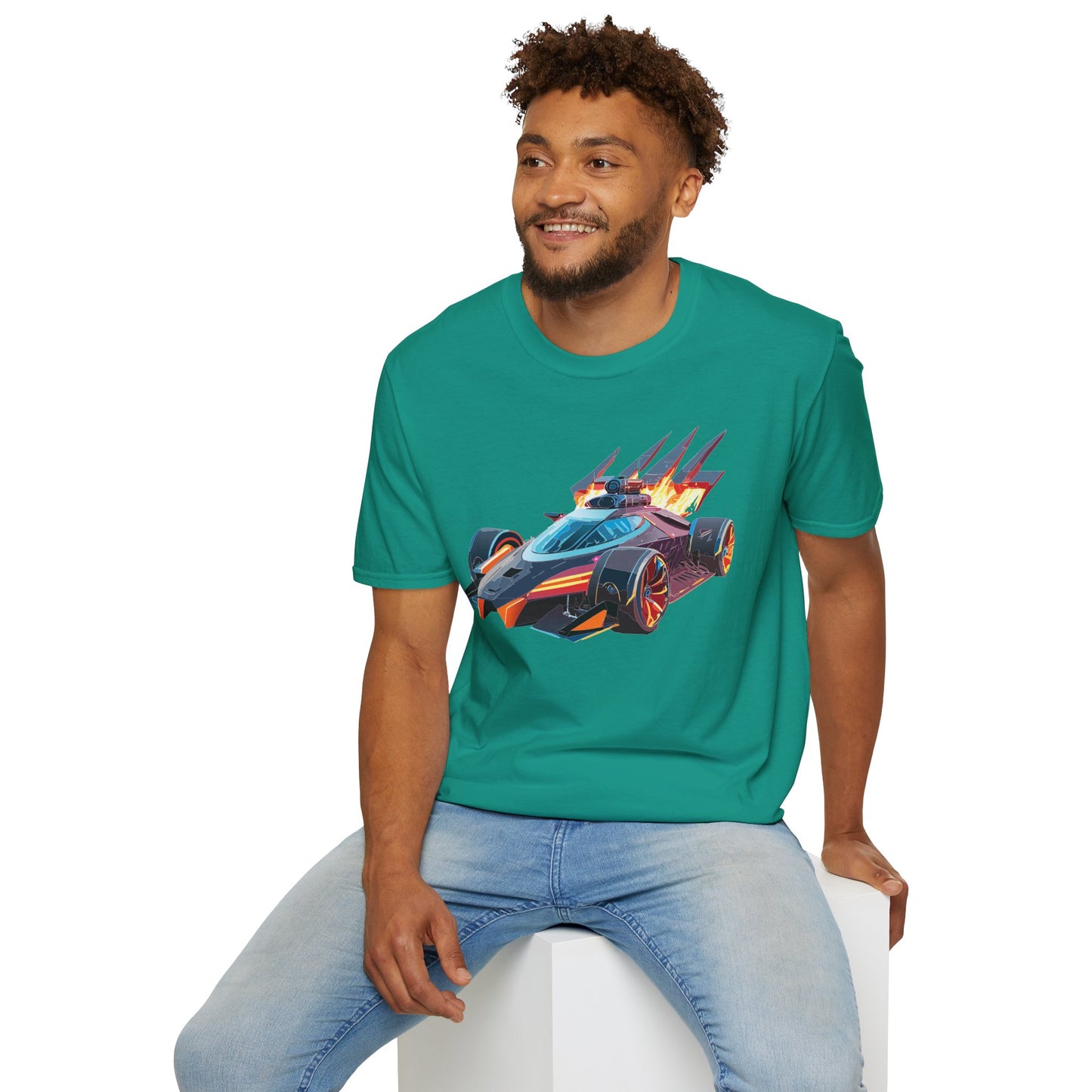 Car T Shirt Unisex Softstyle Cotton Tee With Cars Graphic Hot Wheels Design For Men Women