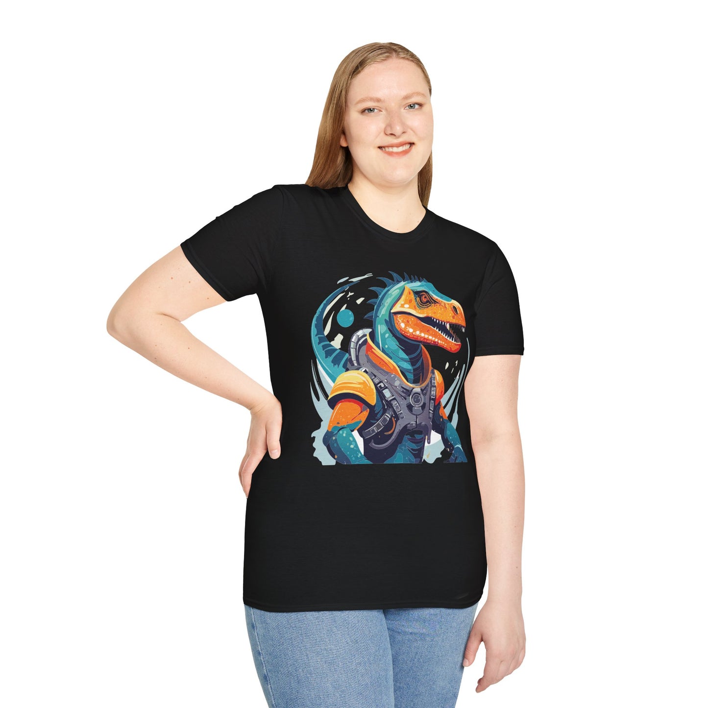 Gildan Alien Cosmos T Shirt Unisex Softstyle 64000 Cotton Tee With Alien Art Design Graphic Print