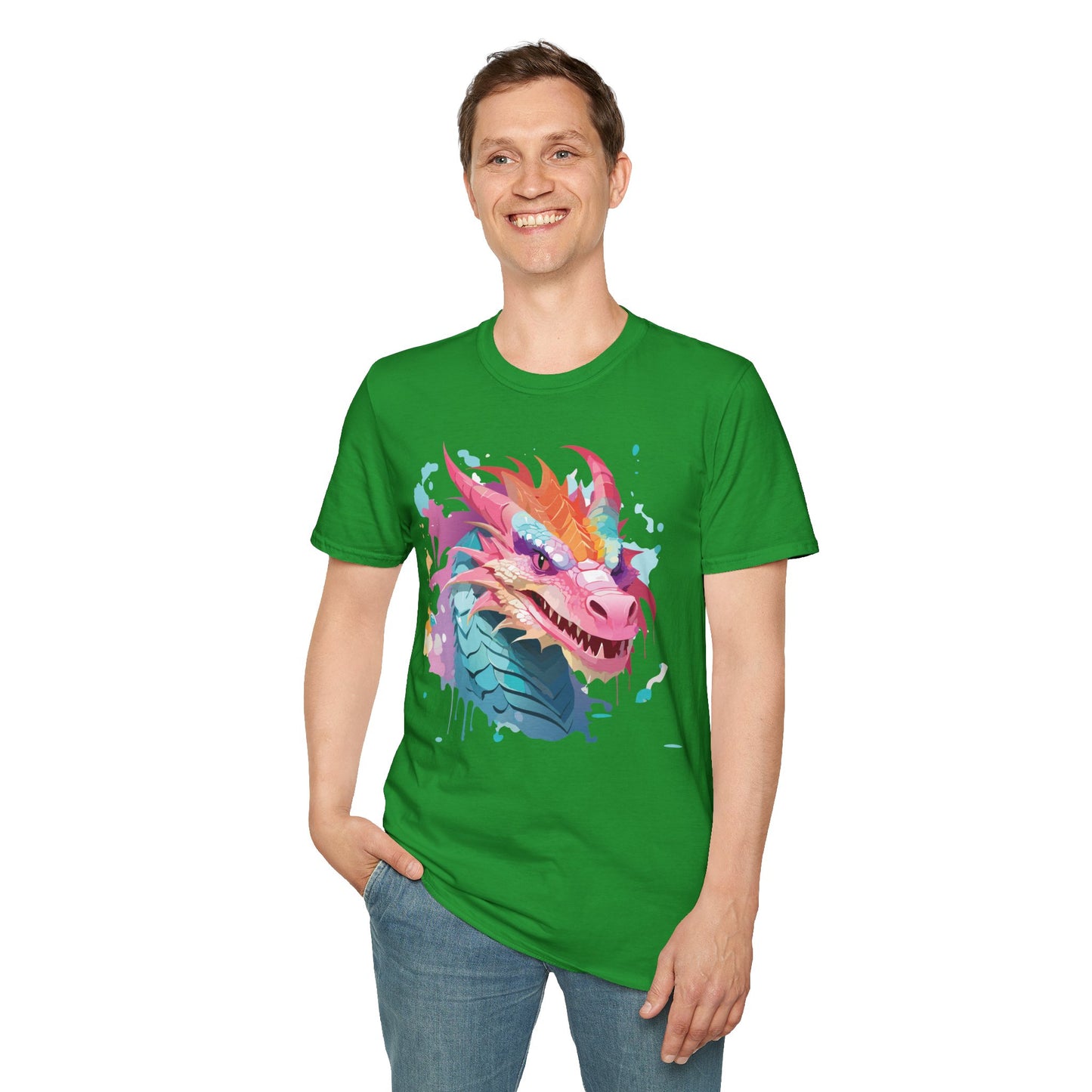 Dragon T Shirt, Dragon Shirt, Shirt with Animals, Animal Shirt