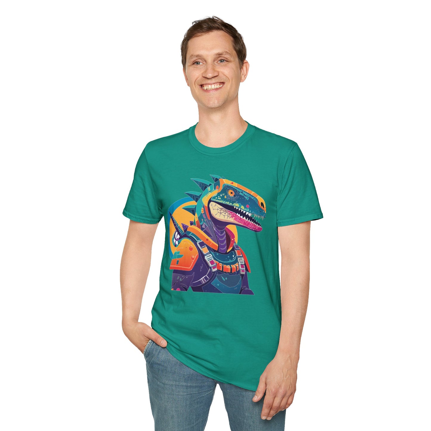 Unisex Alien Cosmos Shirt With Art Design Gildan Softstyle 64000 Short Sleeve Tee