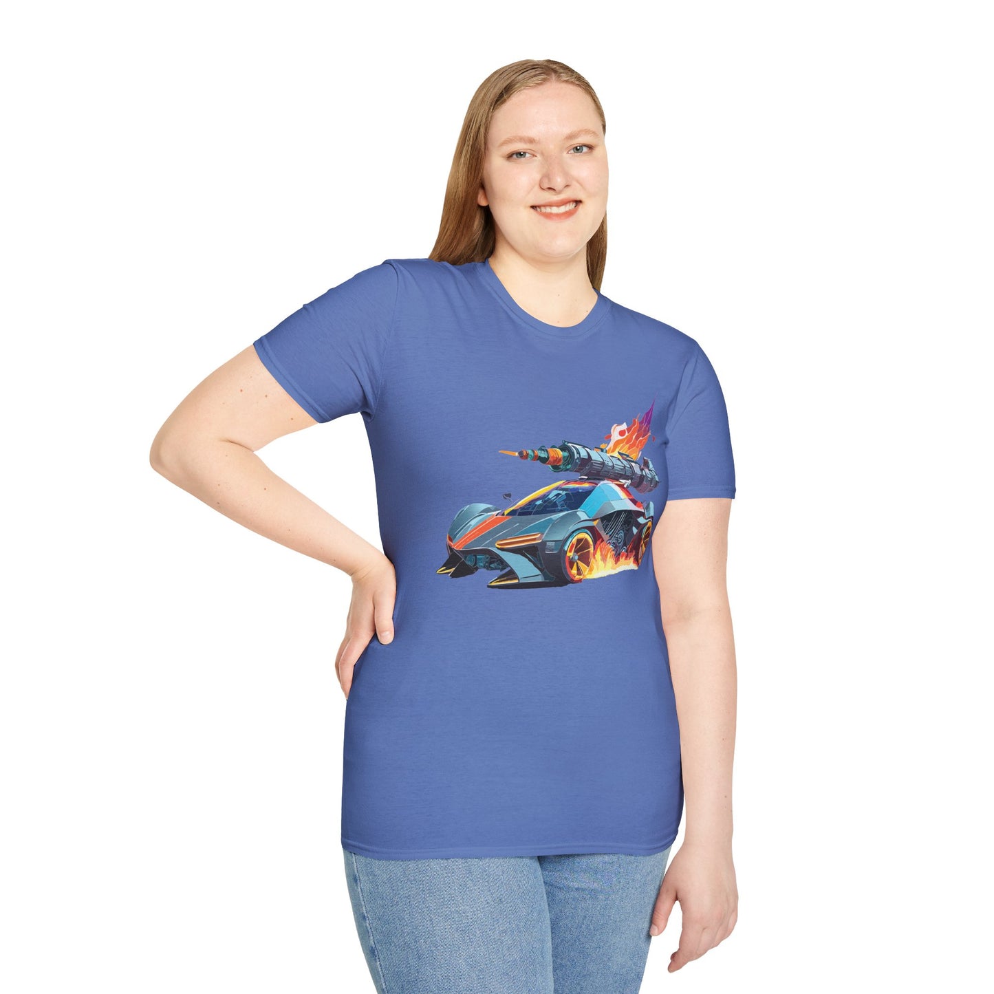 Car T Shirt for Car Lovers Unisex Softstyle Tee 64000 Hot Wheels Design Shirt with Cars