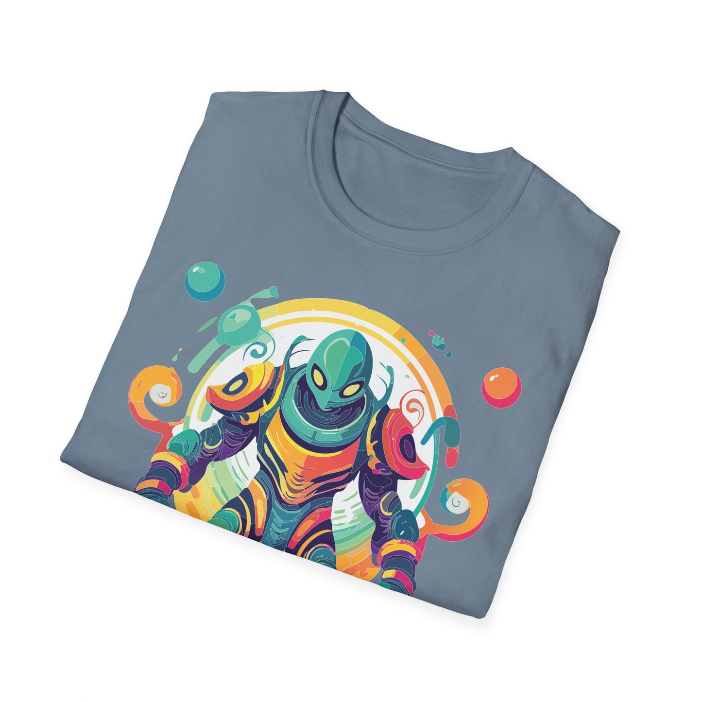 Cosmos Alien T Shirt Unisex Softstyle 64000 with Art Design Durable Comfort Artwork Tee