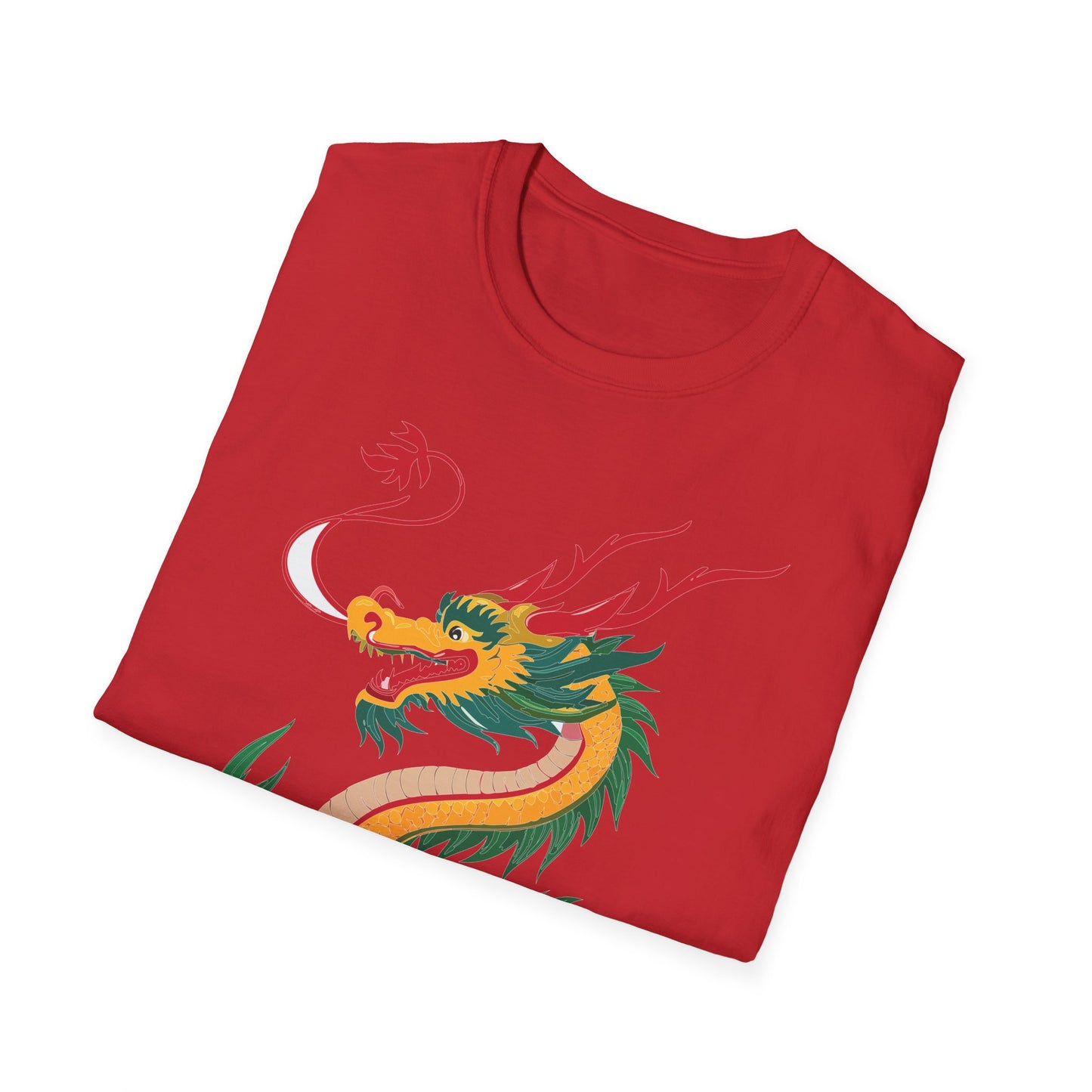 Dragon T Shirt Unisex Dragon Shirt Animal Shirt Gildan Softstyle 64000 100 Percent Cotton Tee