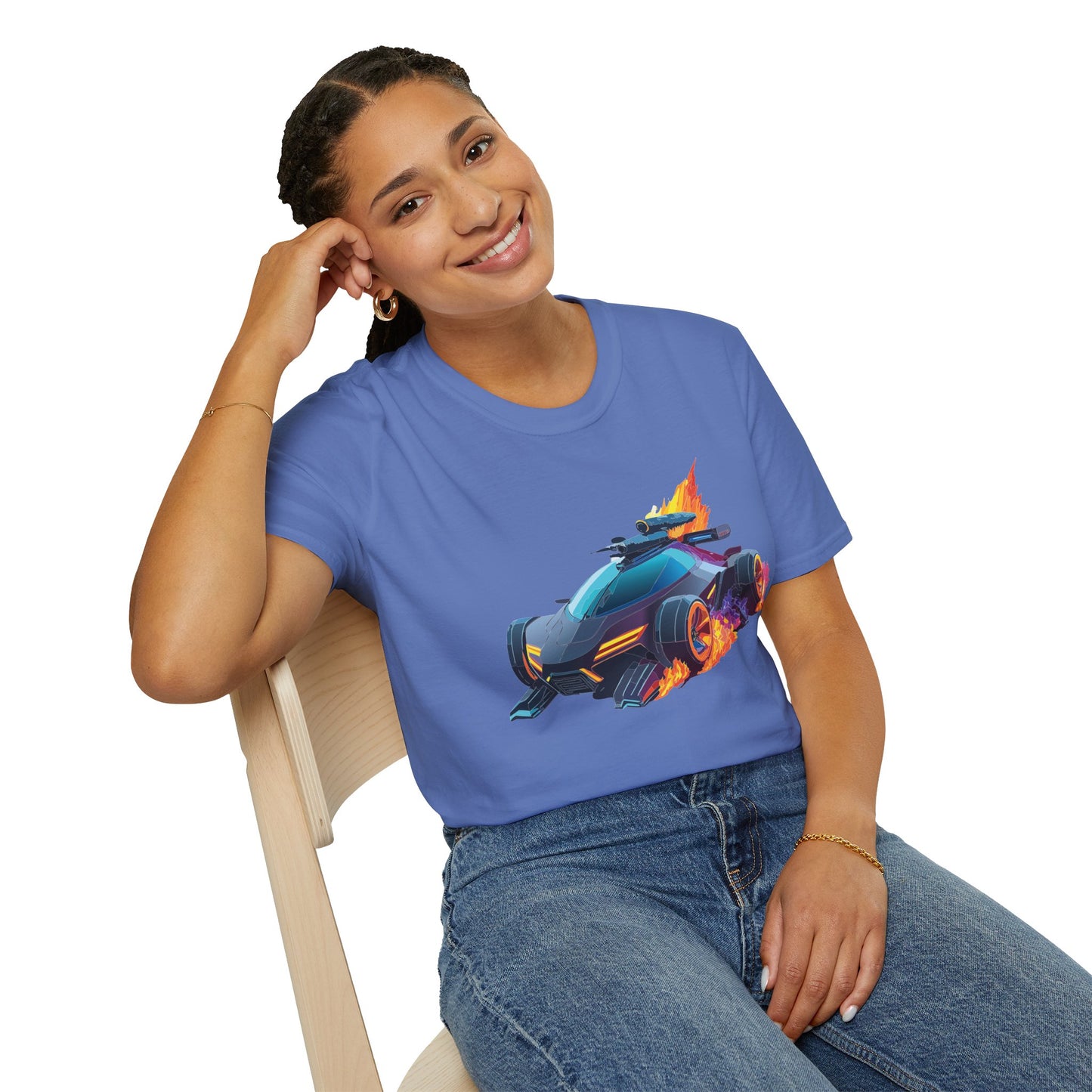 Unisex Car T Shirt Hot Wheels Cars Shirt 100 Percent Ring Spun Cotton Gildan Softstyle Tee