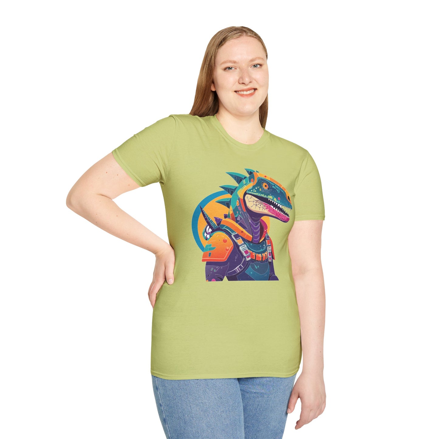 Unisex Alien Cosmos Shirt With Art Design Gildan Softstyle 64000 Short Sleeve Tee