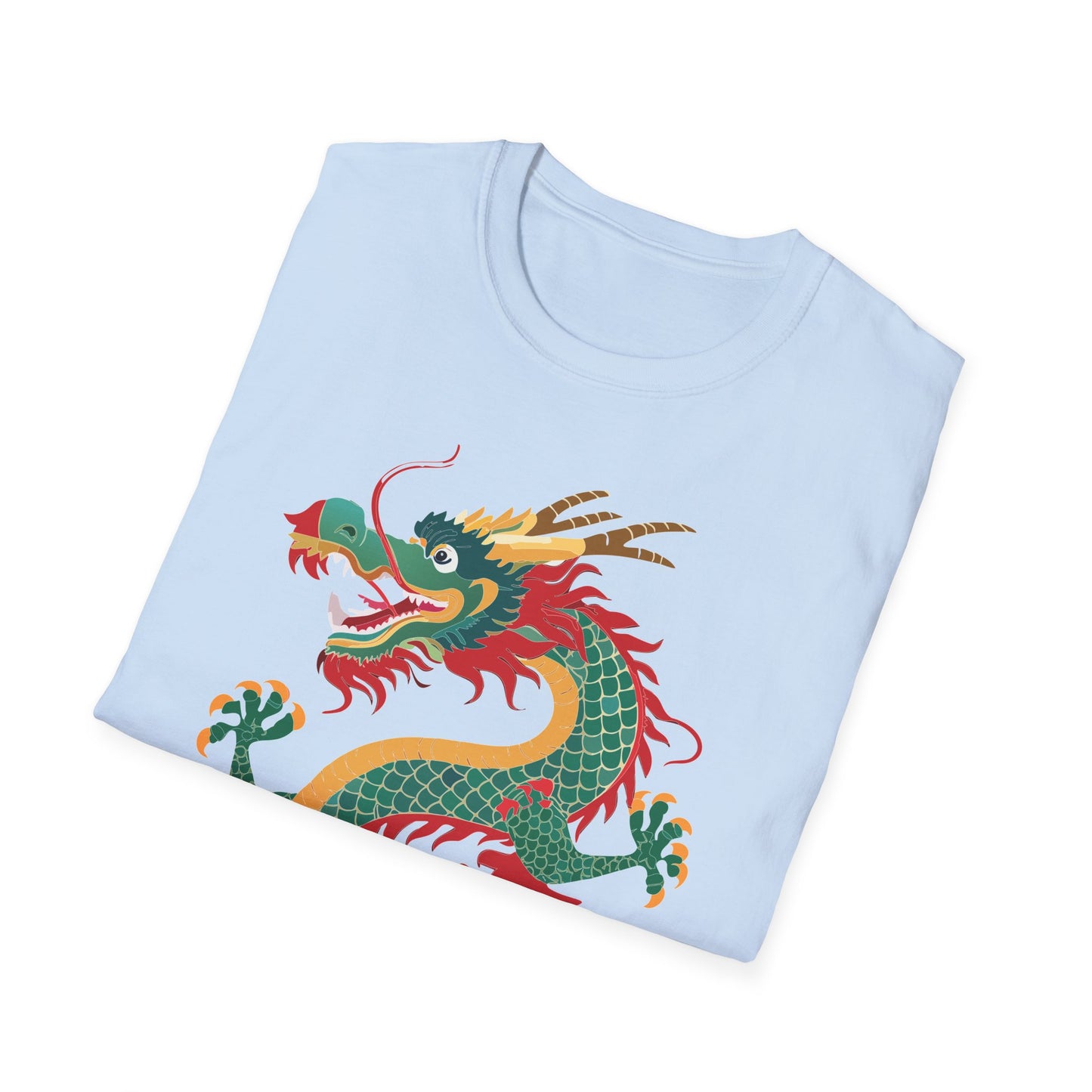 Dragon T Shirt Unisex Dragon Shirt With Animal Art Design Gildan Softstyle Tee 100 Cotton