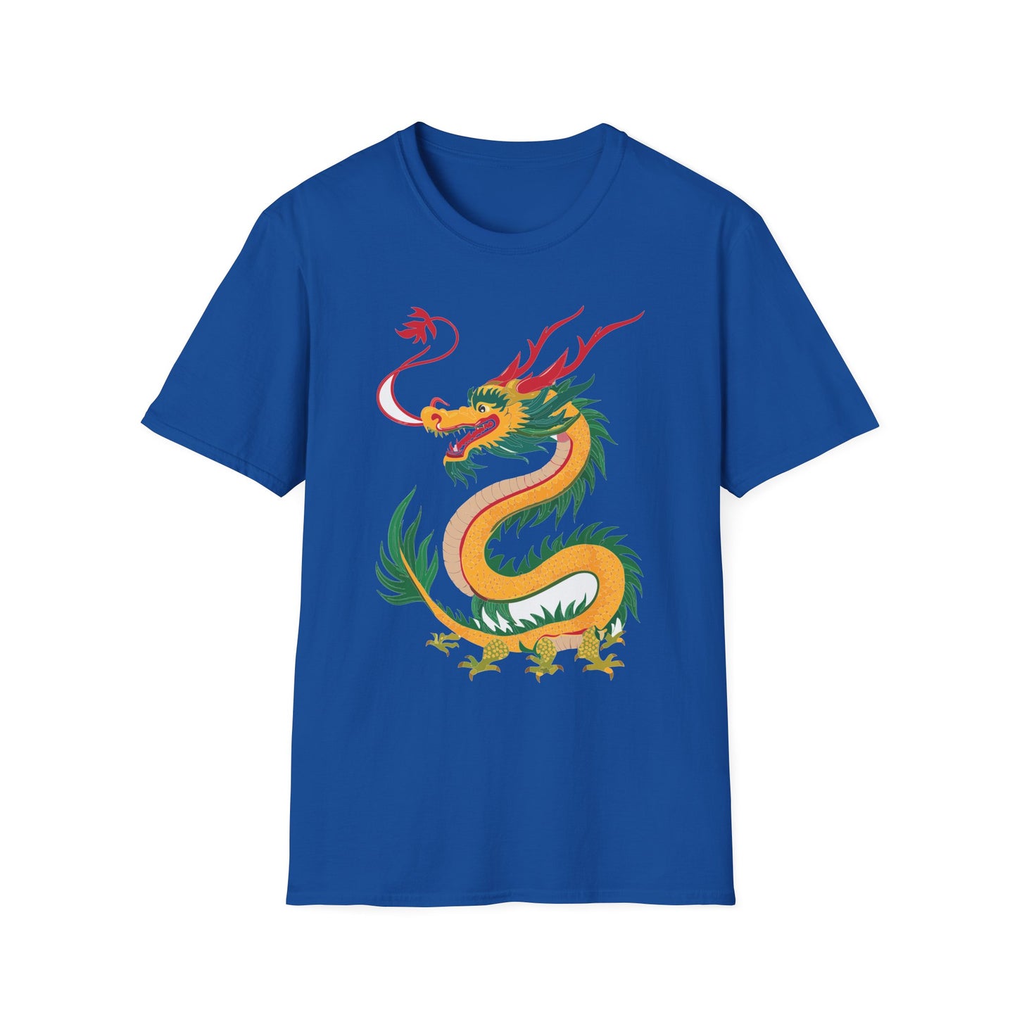 Dragon T Shirt Unisex Dragon Shirt Animal Shirt Gildan Softstyle 64000 100 Percent Cotton Tee