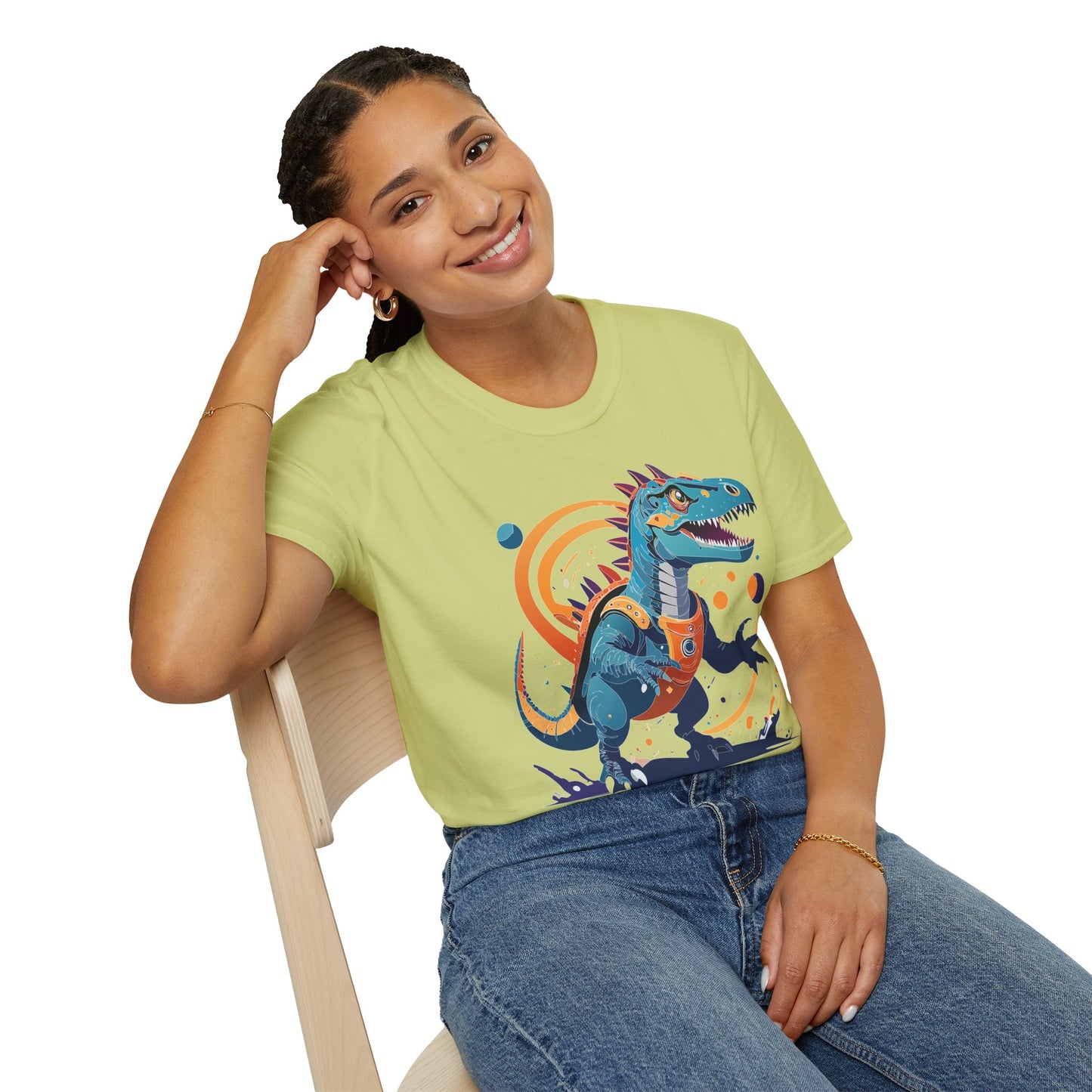 Unisex Alien T Shirt Cosmos Tee With Alien Design Gildan Softstyle 64000 Ring Spun Cotton