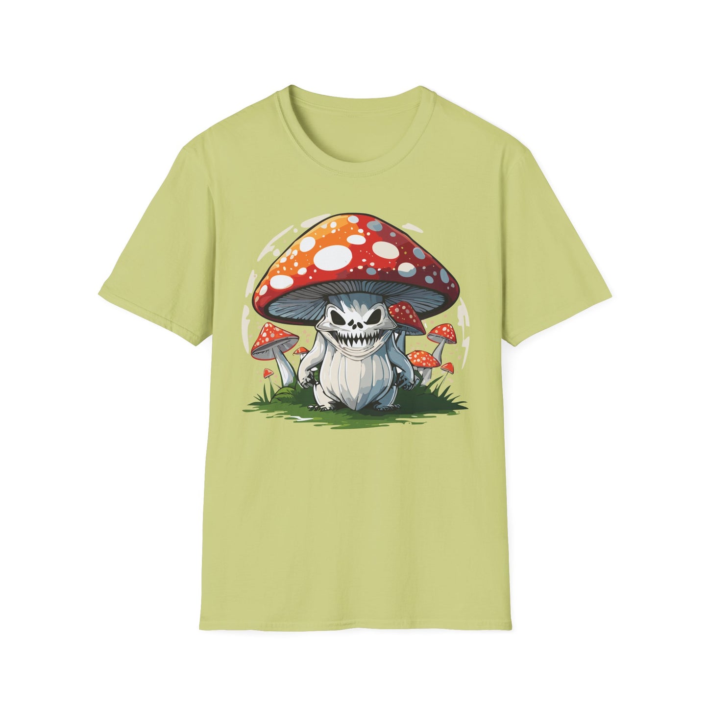 Mashroom Tee Shirt Unisex Softstyle 64000 100 Percent Ring Spun Cotton Funny Mashroom Fungus Design