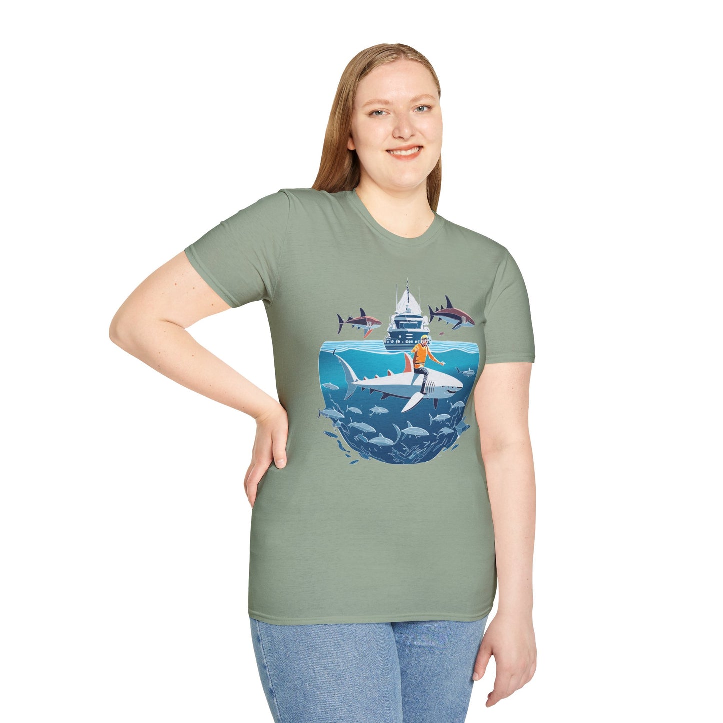 Ocean Tee Shirt, Ocean Shirt, Shirt with Ocean, U boat Tees, Shirt with U-Boat