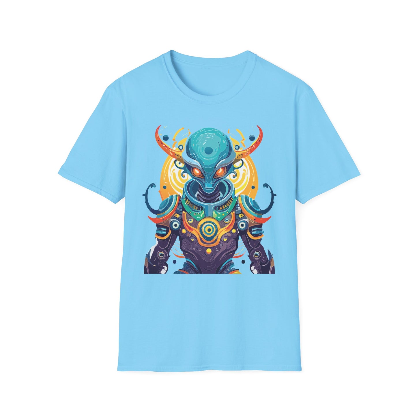 Alien T Shirt Cosmos Shirt Unisex Short Sleeve Tee With Alien Art Design Ring Spun Cotton