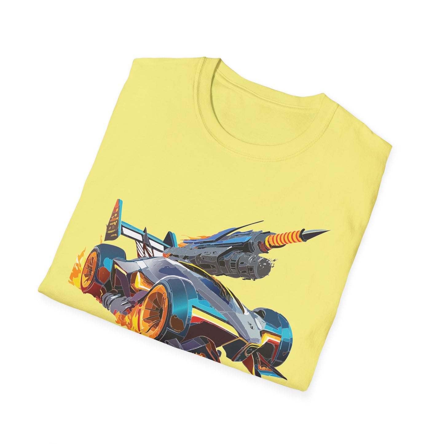 Unisex Car T Shirt Softstyle Cotton Tee With Car Design Hot Wheels Graphic Tee For Men And Women
