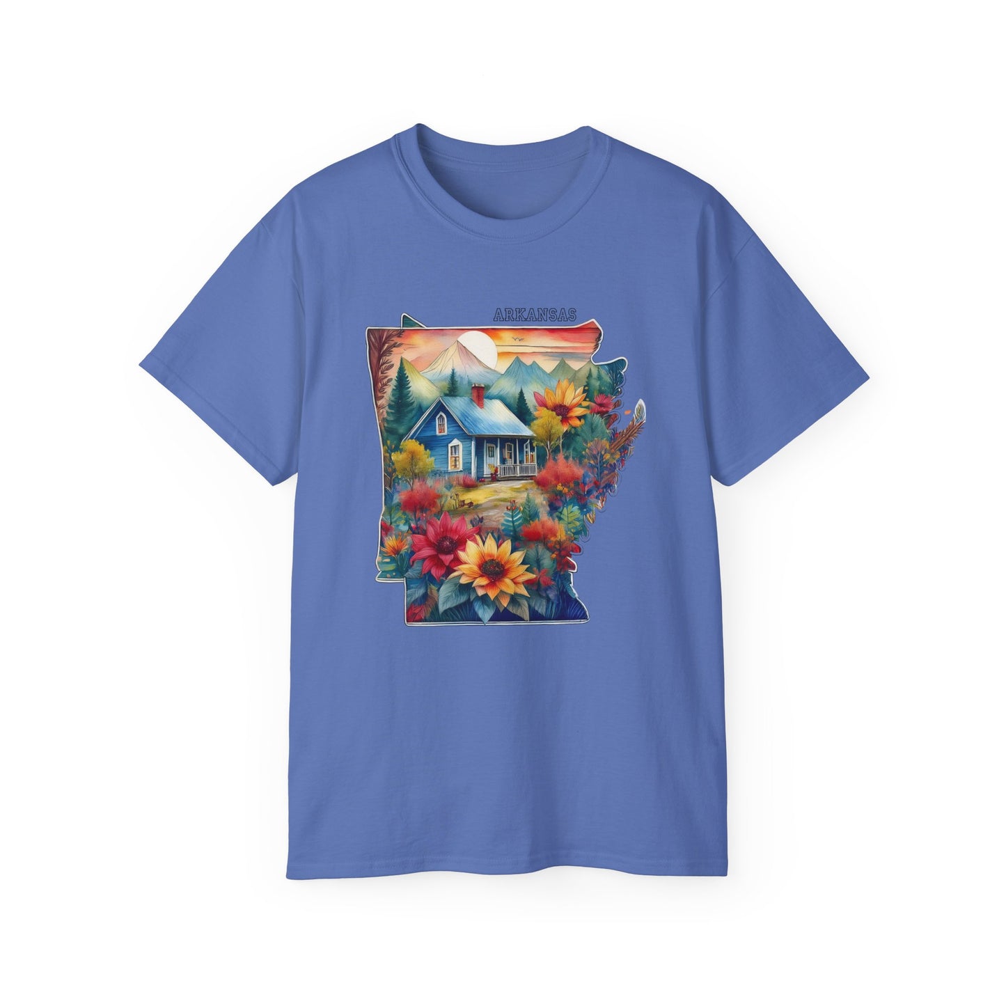 Arkansas Graphic Unisex Cotton T‑Shirt 2