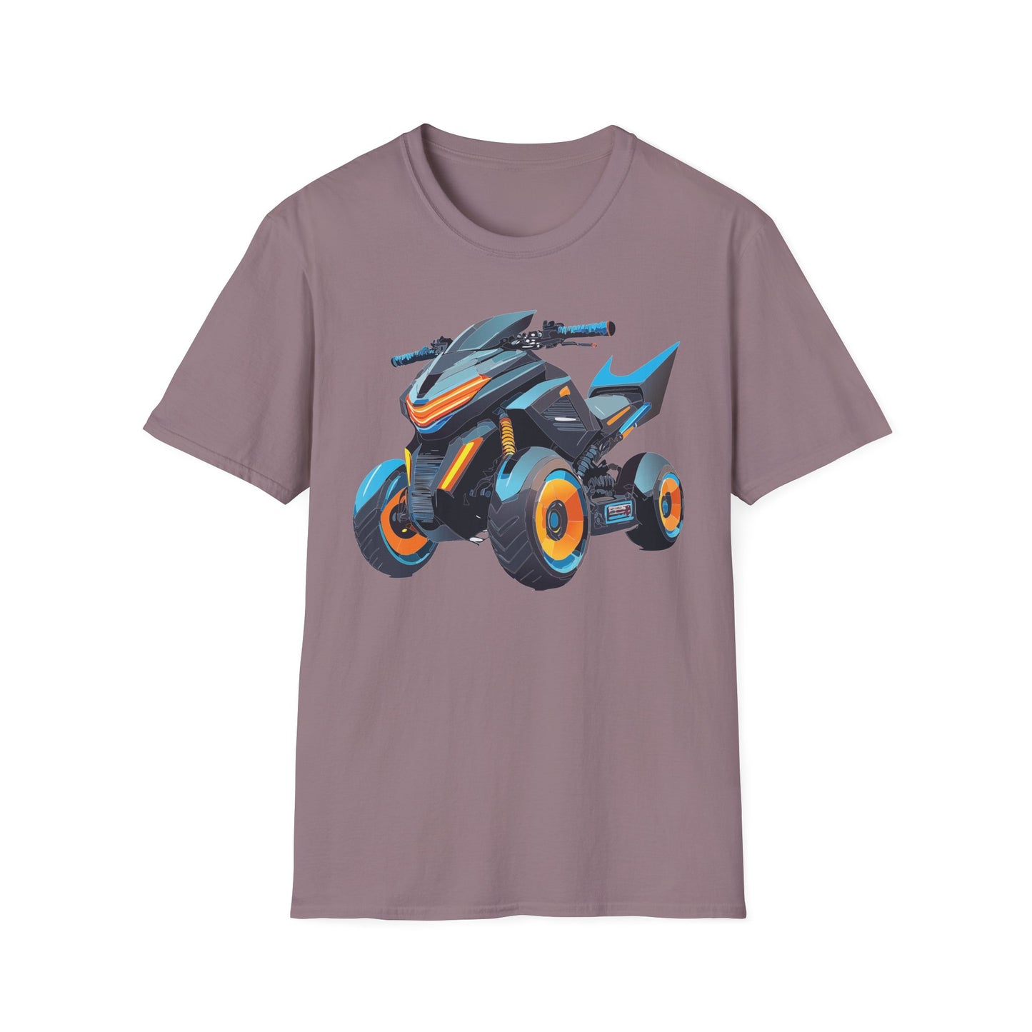 Unisex Motorcycle Art Design T Shirt Softstyle 64000 MTB Graphic Tee For Riders