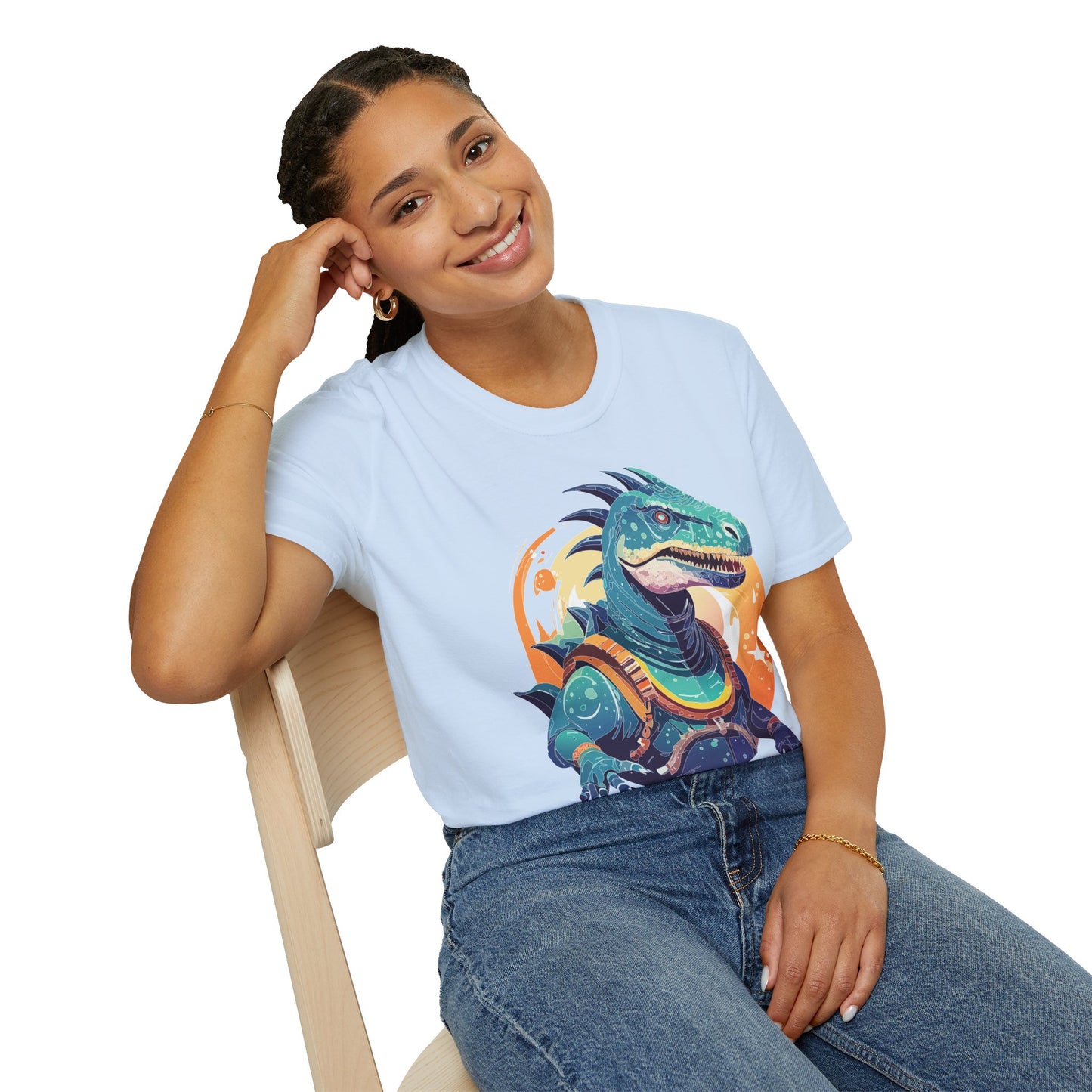 Alien T Shirt Cosmos Design Unisex Softstyle 64000 Graphic Artwork Tee With Aliens