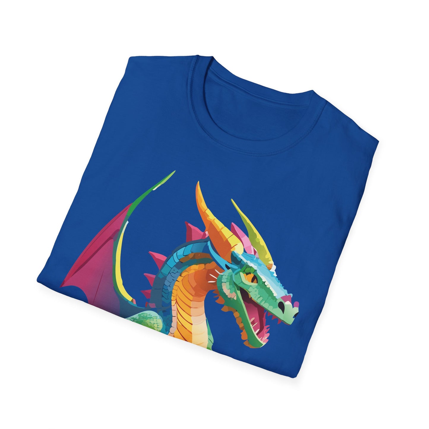 Unisex Dragon Graphic Tee Softstyle Short Sleeve T Shirt Made From Ring Spun Cotton