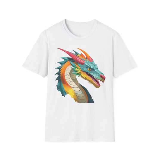 Dragon T Shirt Unisex Softstyle Art Design Tee With Animals Theme Gildan 64000 Premium Quality