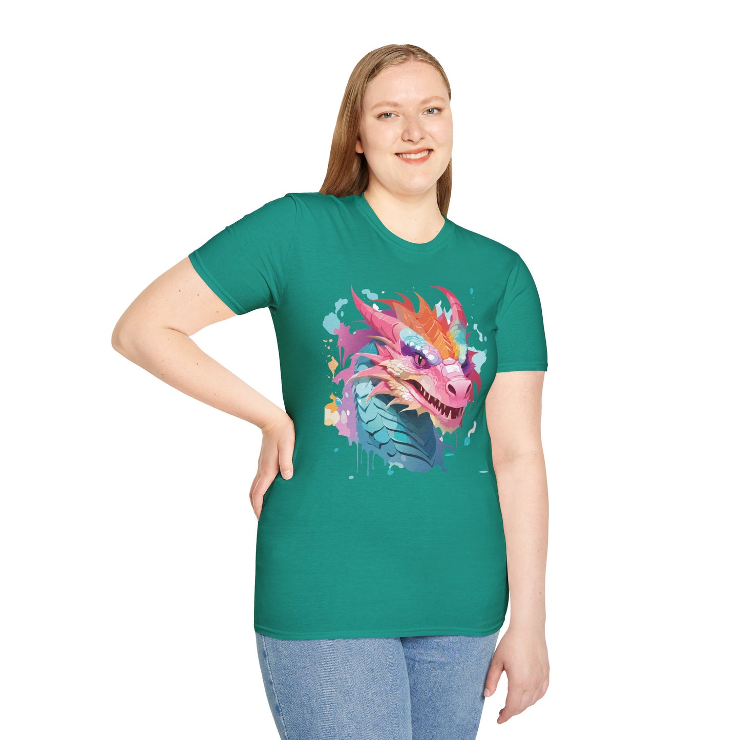 Dragon T Shirt, Dragon Shirt, Shirt with Animals, Animal Shirt