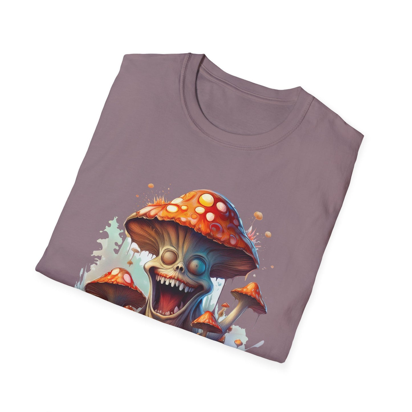 Mashroom Short Sleeve Tee Unisex Funny Mashroom Shirt With Fungus Graphic Gildan Softstyle 64000