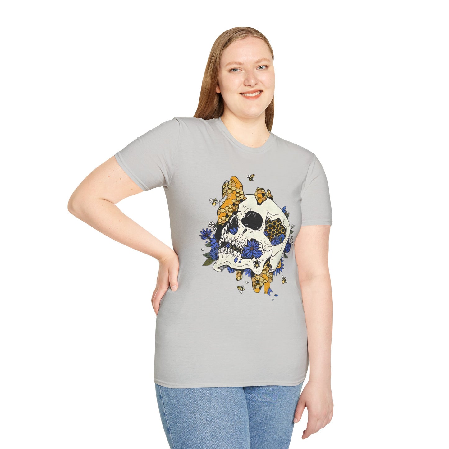 Skull Tee Shirt, Skeleton Shirt, Shirt with Skull, Shirt with Skeleton