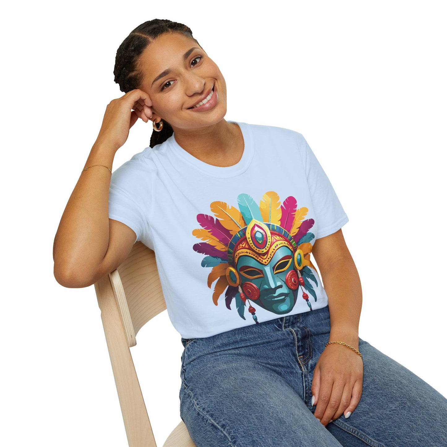 Mask Tee Shirt, Mask Shirt, Shirt with Mask, Masquerade Tees