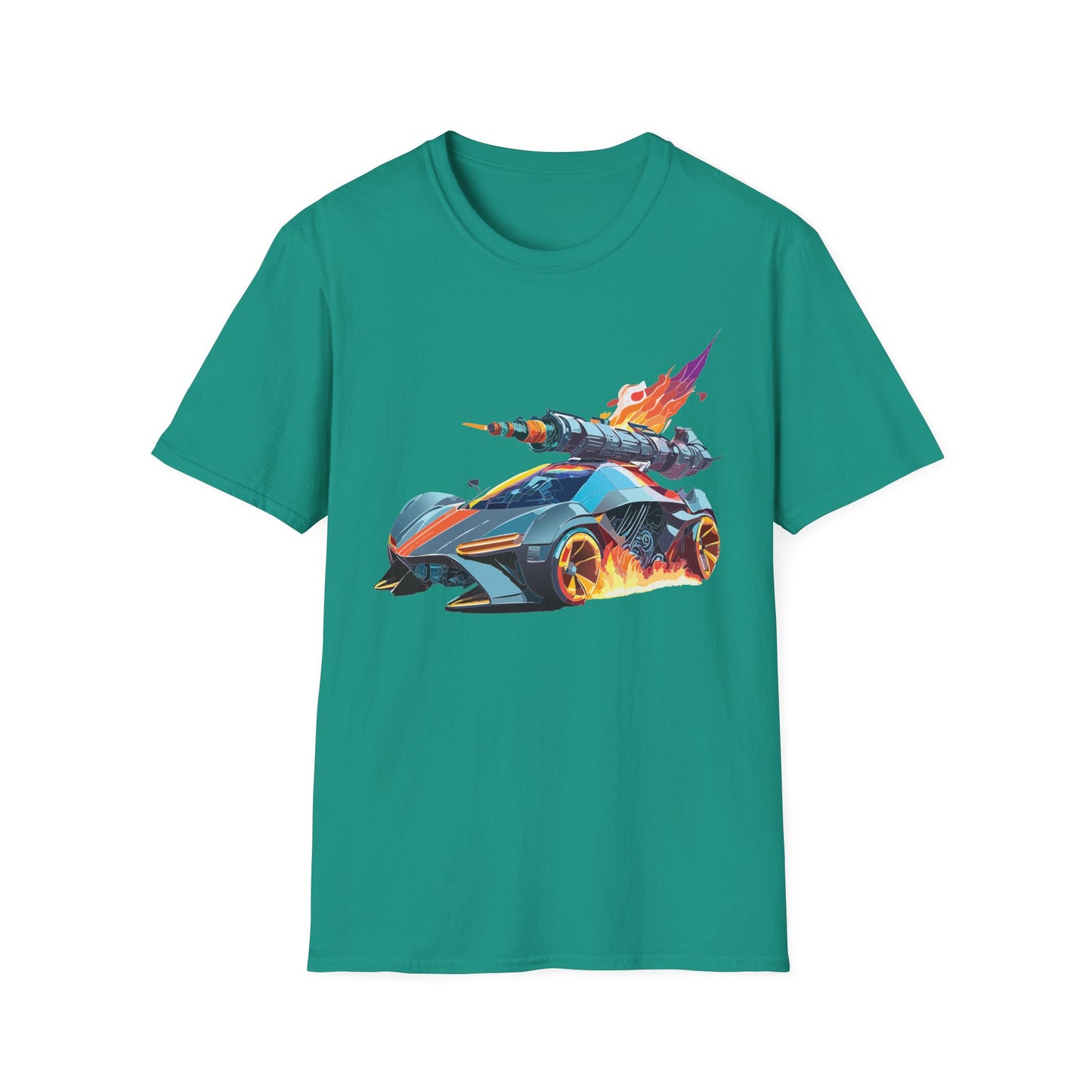 Car T Shirt for Car Lovers Unisex Softstyle Tee 64000 Hot Wheels Design Shirt with Cars