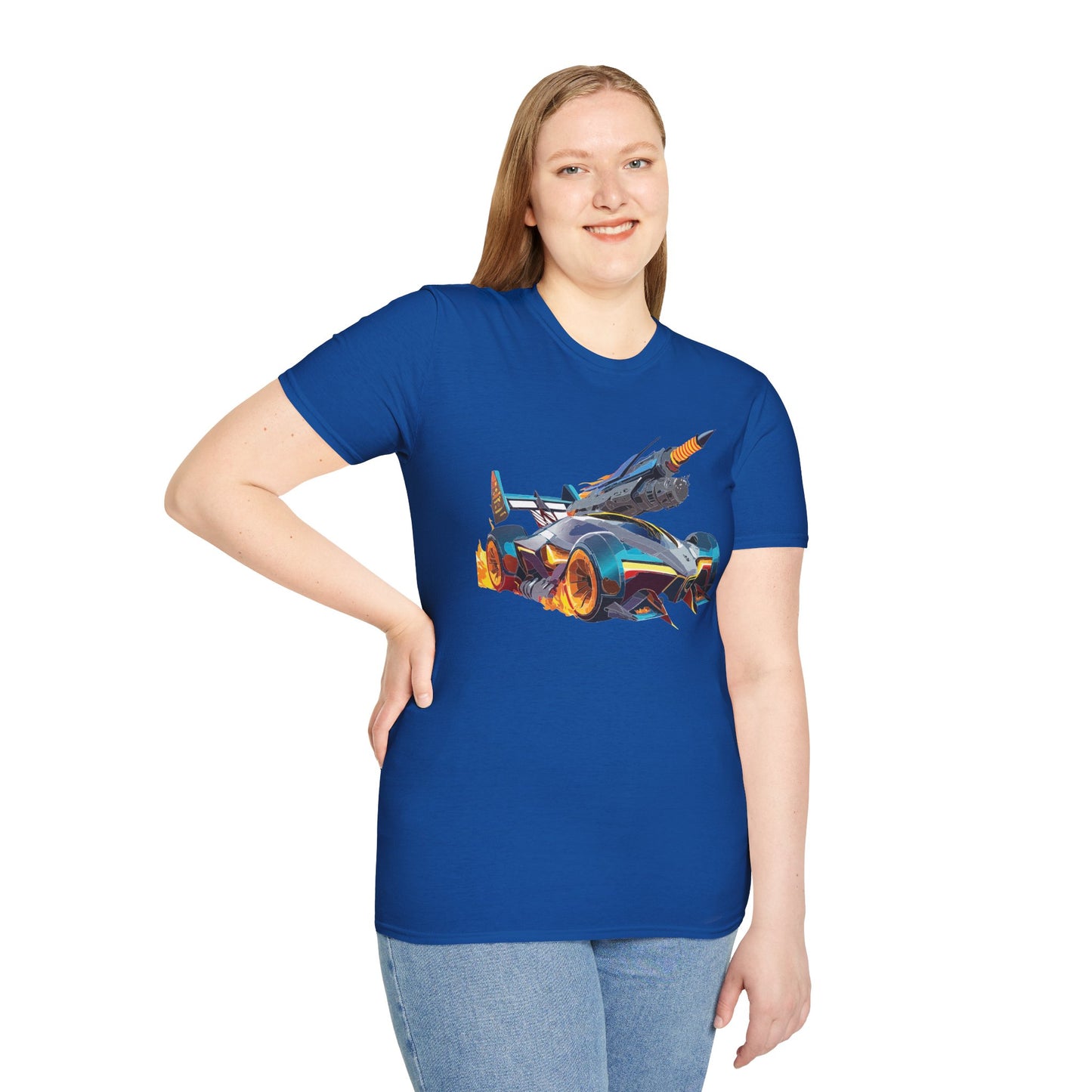 Unisex Car T Shirt Softstyle Cotton Tee With Car Design Hot Wheels Graphic Tee For Men And Women