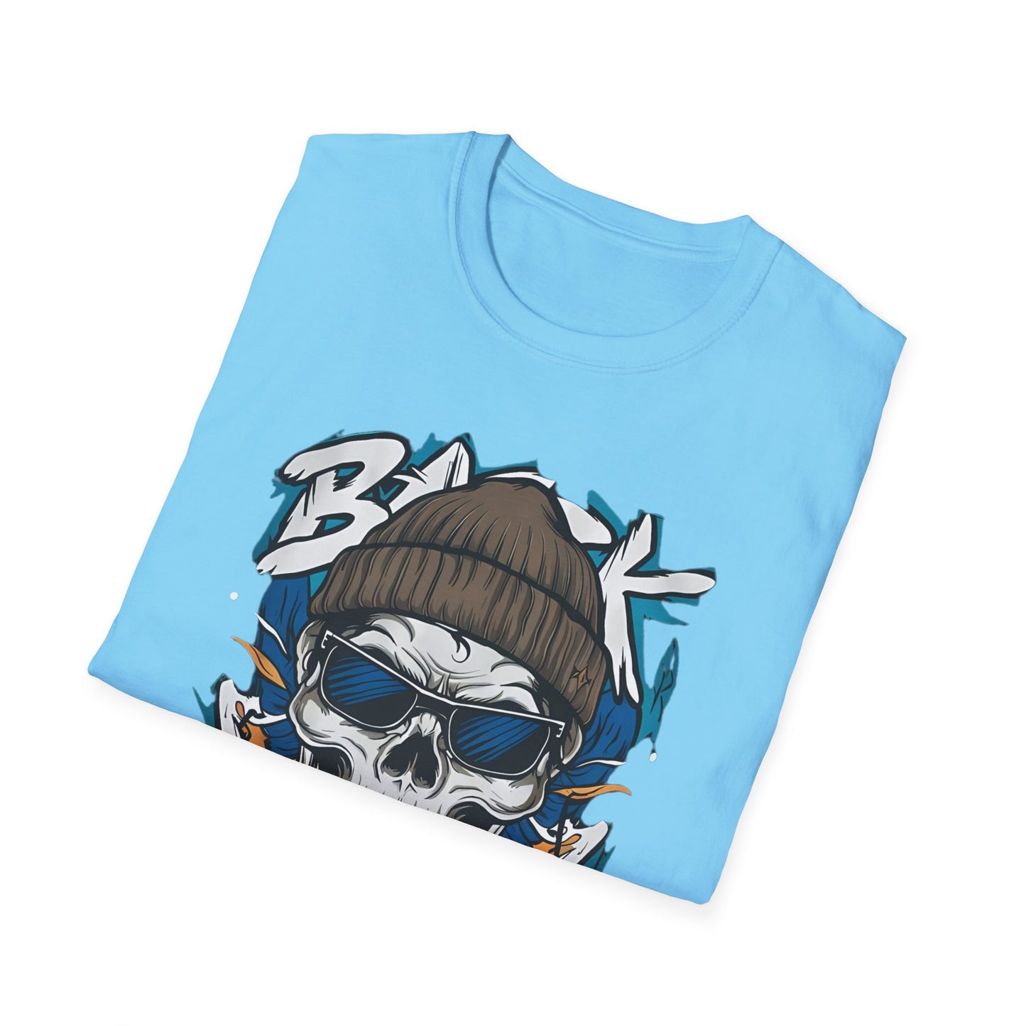 Gildan Softstyle Skull Tee Shirt Unisex Skeleton Design 100 Percent Cotton Graphic Tee