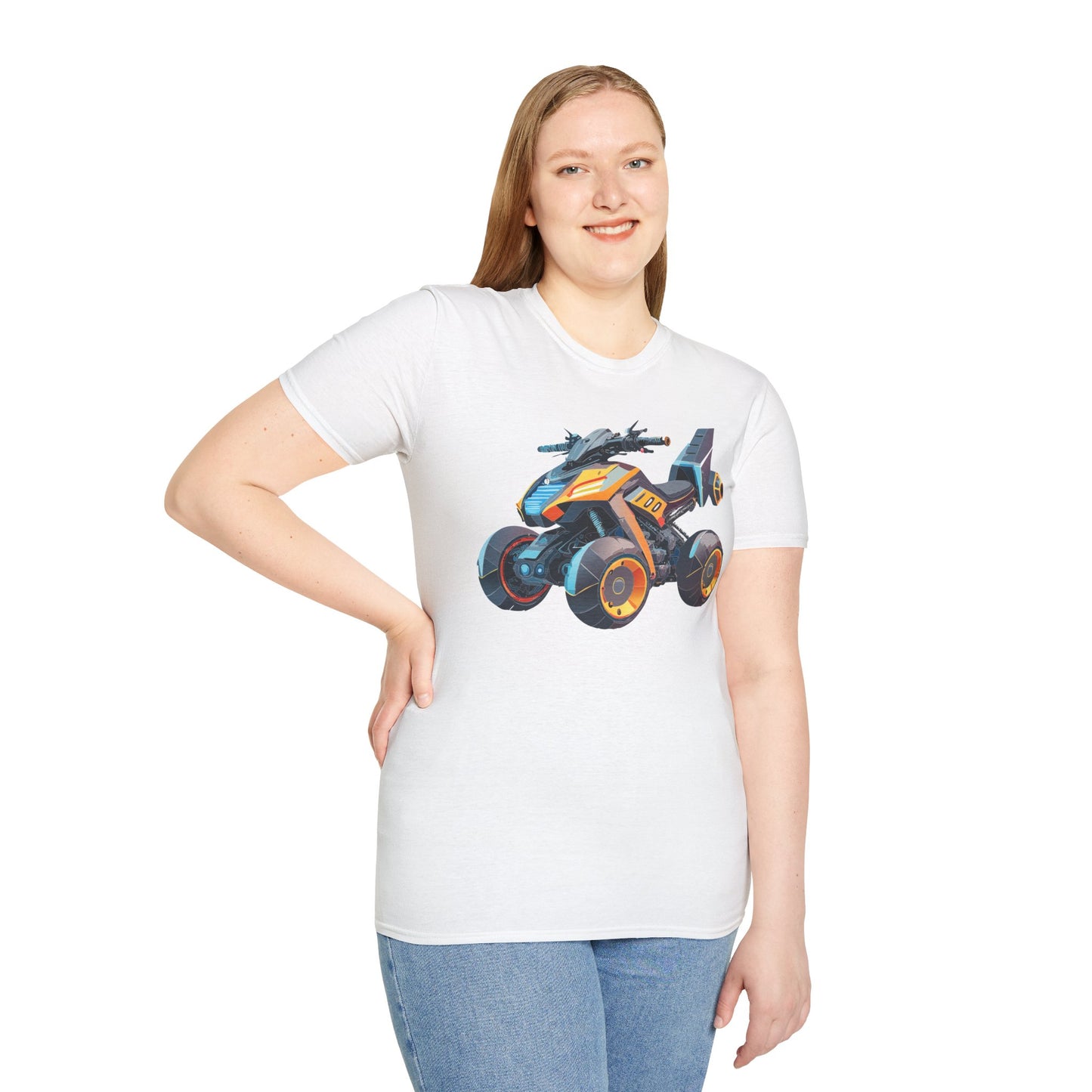 Unisex Bike T Shirt Moto Shirt With Motorcycle Design MTB Tee For Riders One Hundred Percent Cotton