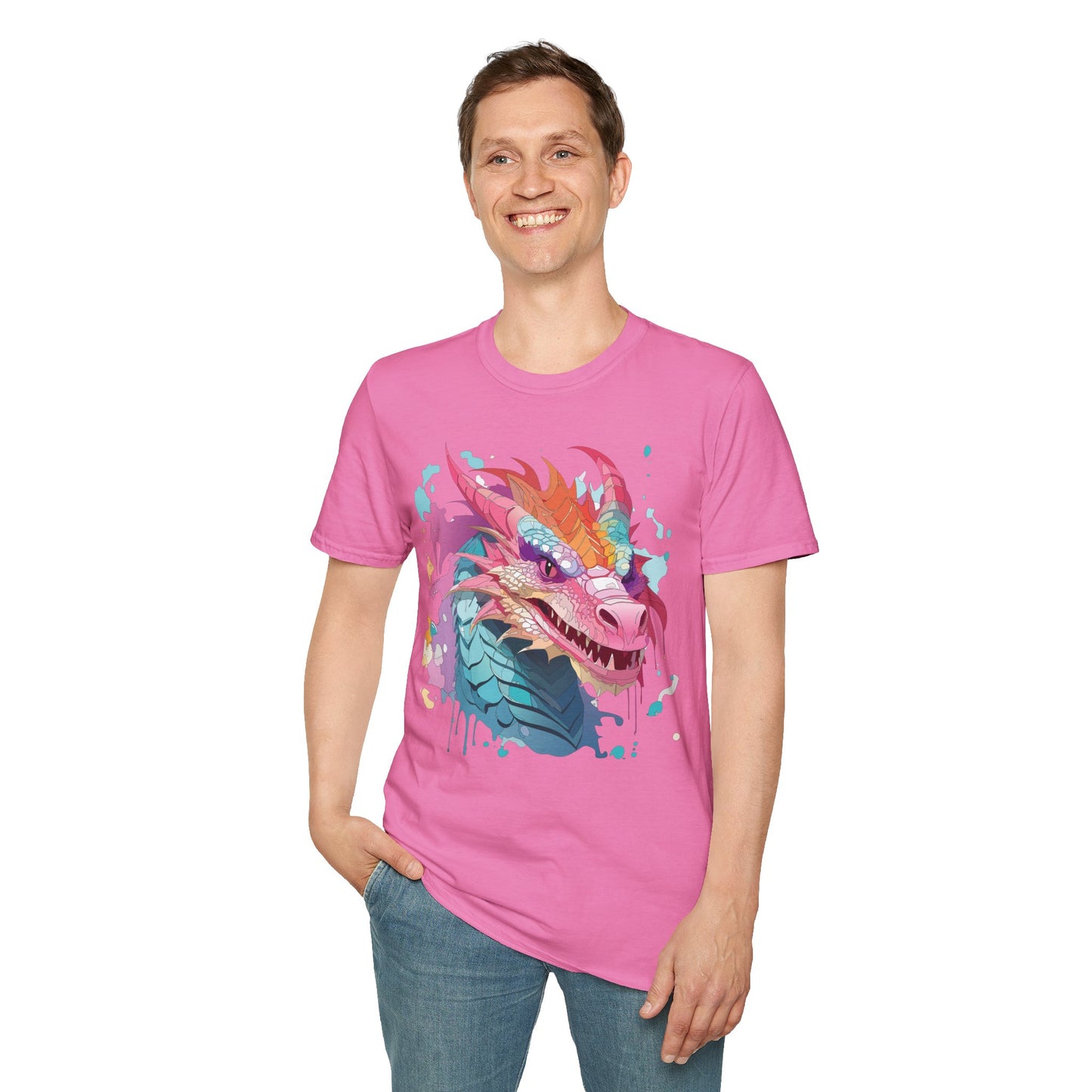 Dragon T Shirt, Dragon Shirt, Shirt with Animals, Animal Shirt