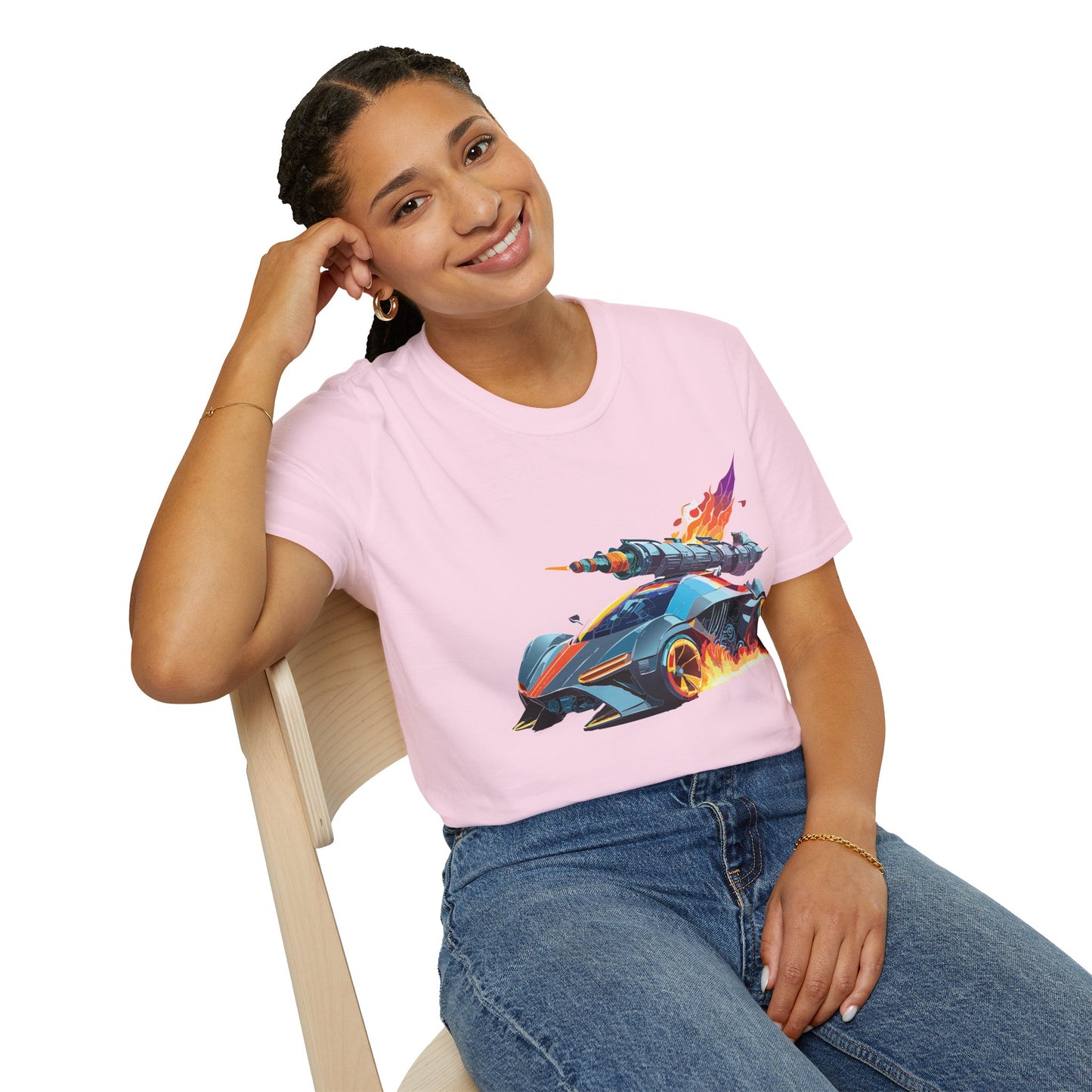 Car T Shirt for Car Lovers Unisex Softstyle Tee 64000 Hot Wheels Design Shirt with Cars