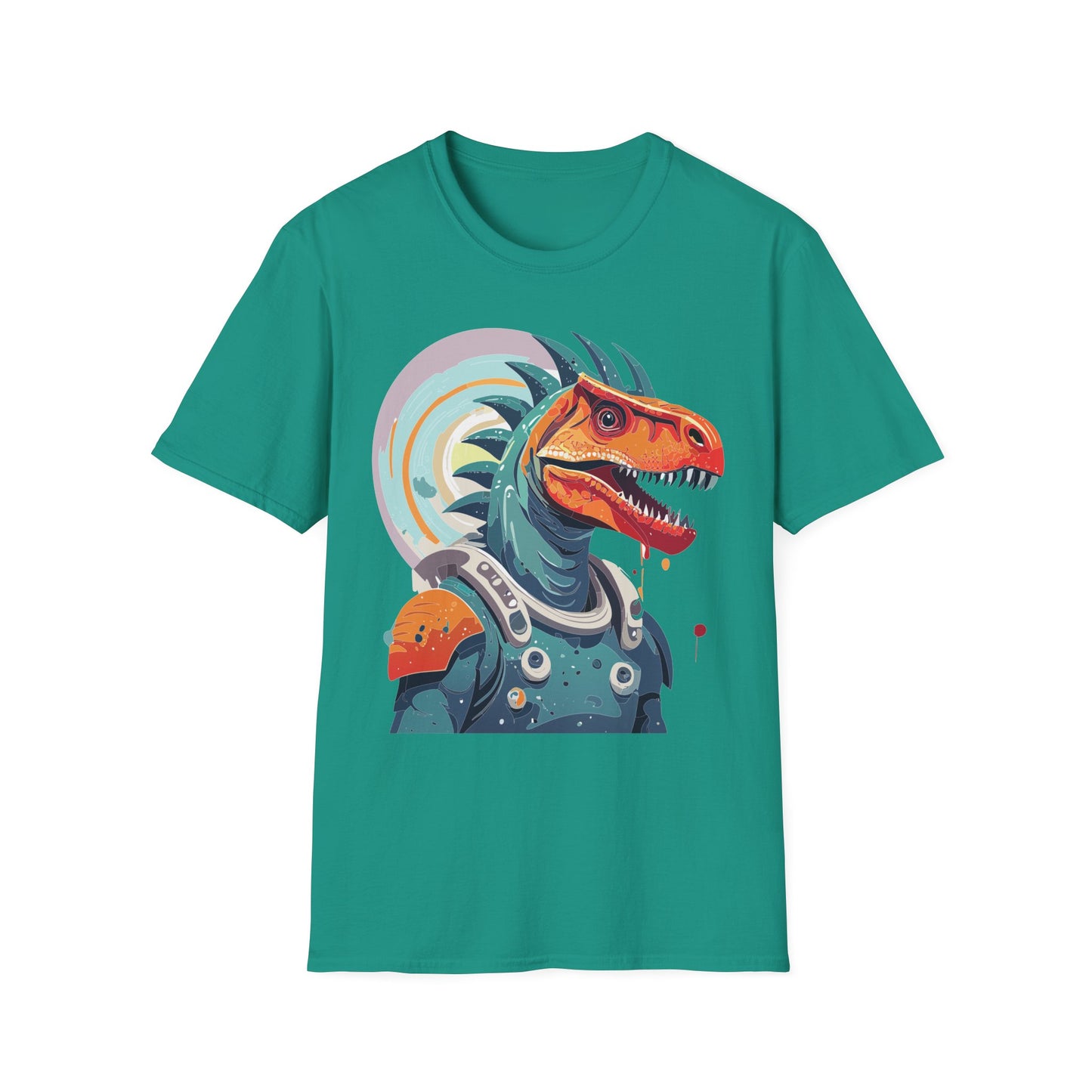Unisex Gildan Softstyle 64000 Alien T Shirt With Cosmos Space Alien Art Graphic Tee