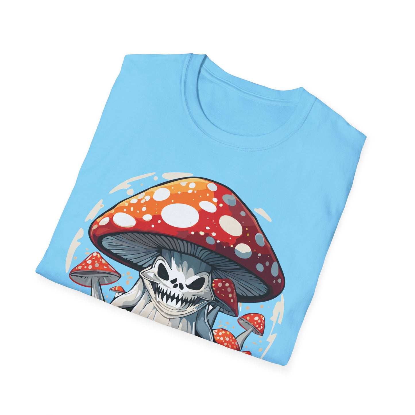 Mashroom Tee Shirt Unisex Softstyle 64000 100 Percent Ring Spun Cotton Funny Mashroom Fungus Design