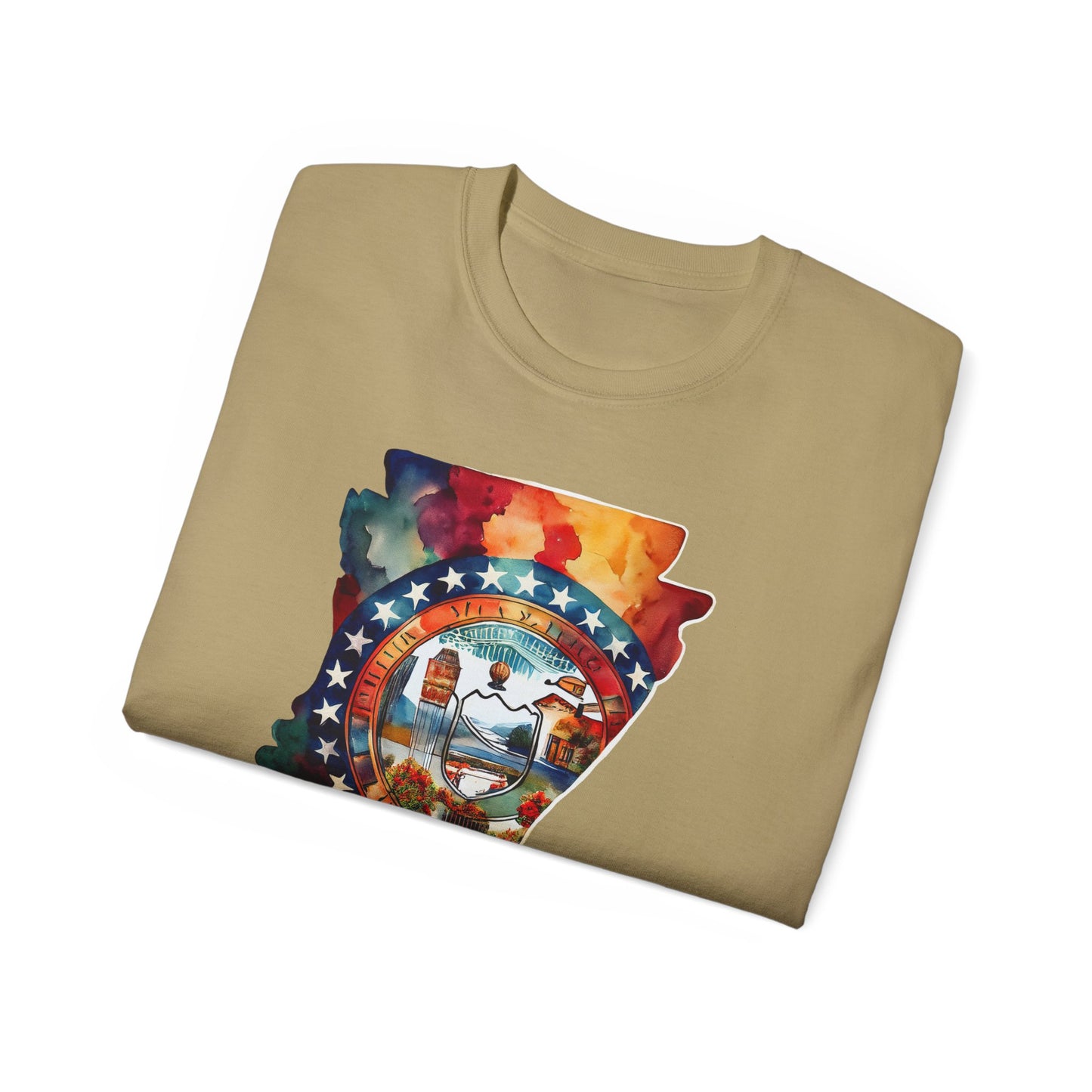 Arkansas Graphic Unisex Cotton T‑Shirt 1