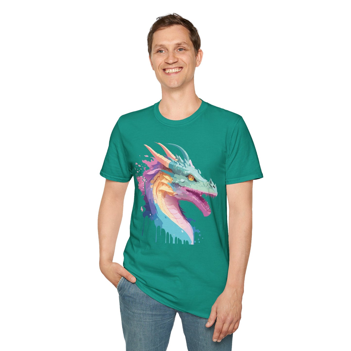 Dragon T Shirt, Dragon Shirt, Shirt with Animals, Animal Shirt