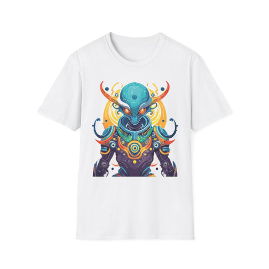 Alien T Shirt Cosmos Shirt Unisex Short Sleeve Tee With Alien Art Design Ring Spun Cotton