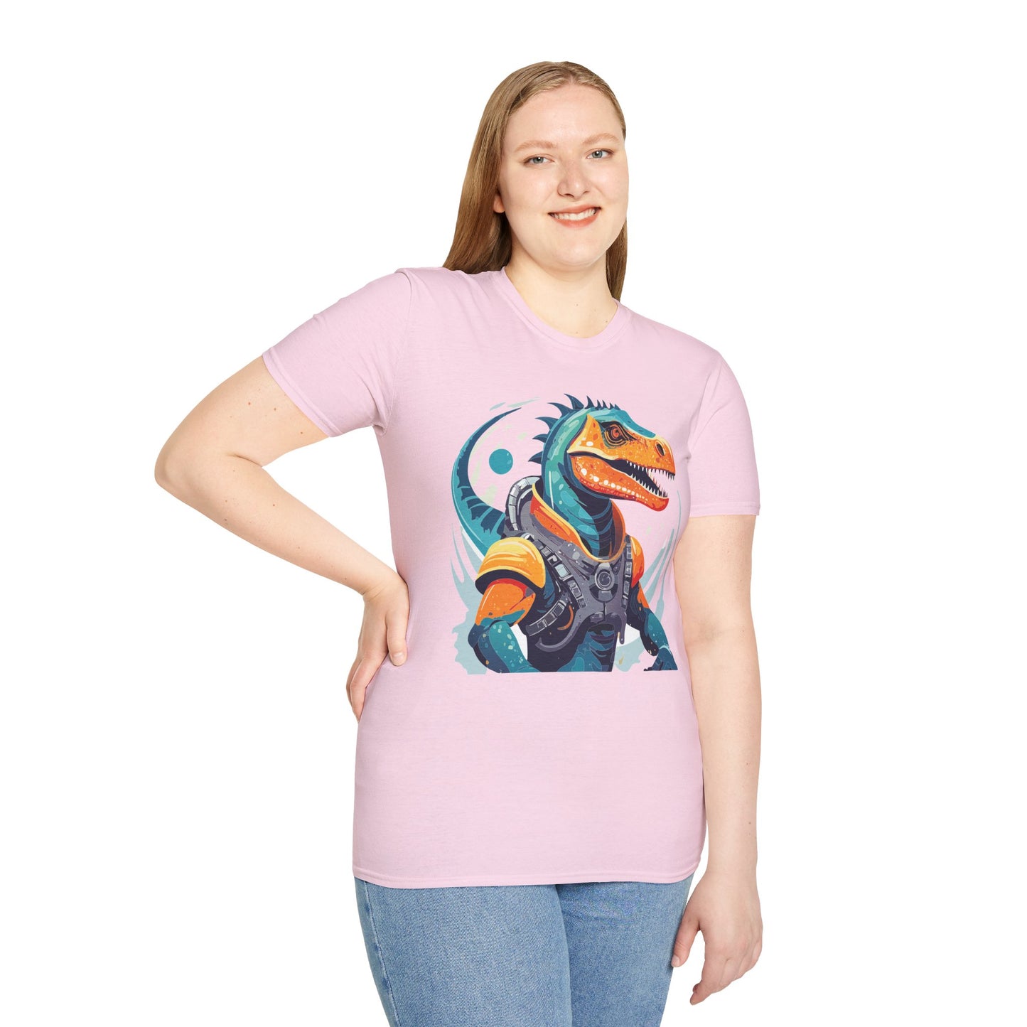Gildan Alien Cosmos T Shirt Unisex Softstyle 64000 Cotton Tee With Alien Art Design Graphic Print