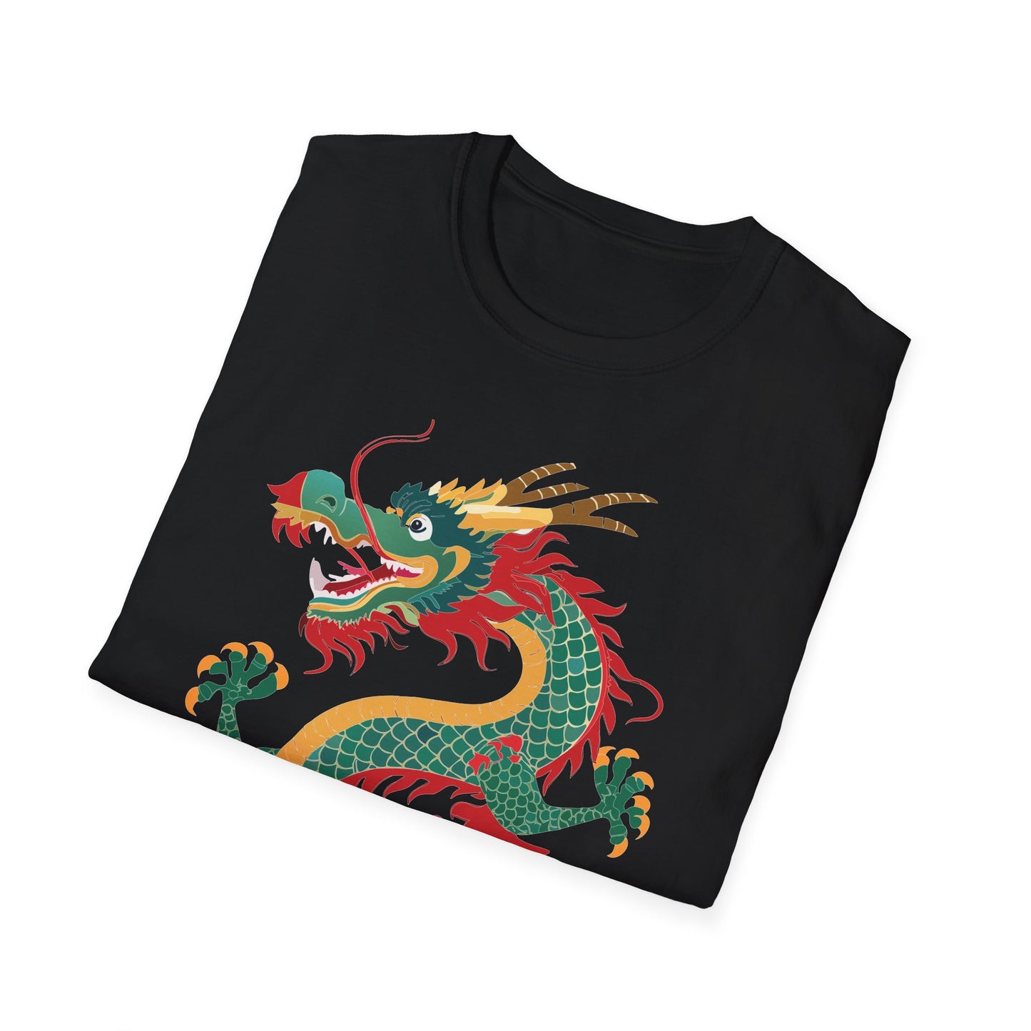 Dragon T Shirt Unisex Dragon Shirt With Animal Art Design Gildan Softstyle Tee 100 Cotton