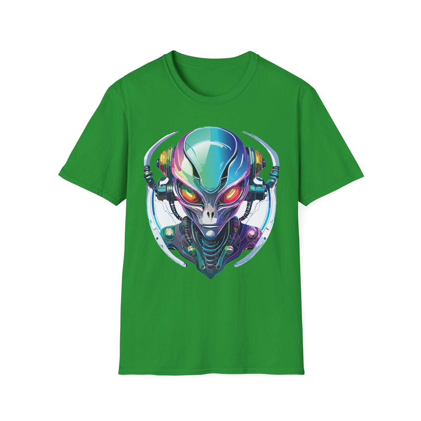 Alien Cosmos T Shirt Unisex Softstyle 64000 Tee With Alien Space Design 100 Percent Ringspun Cotton